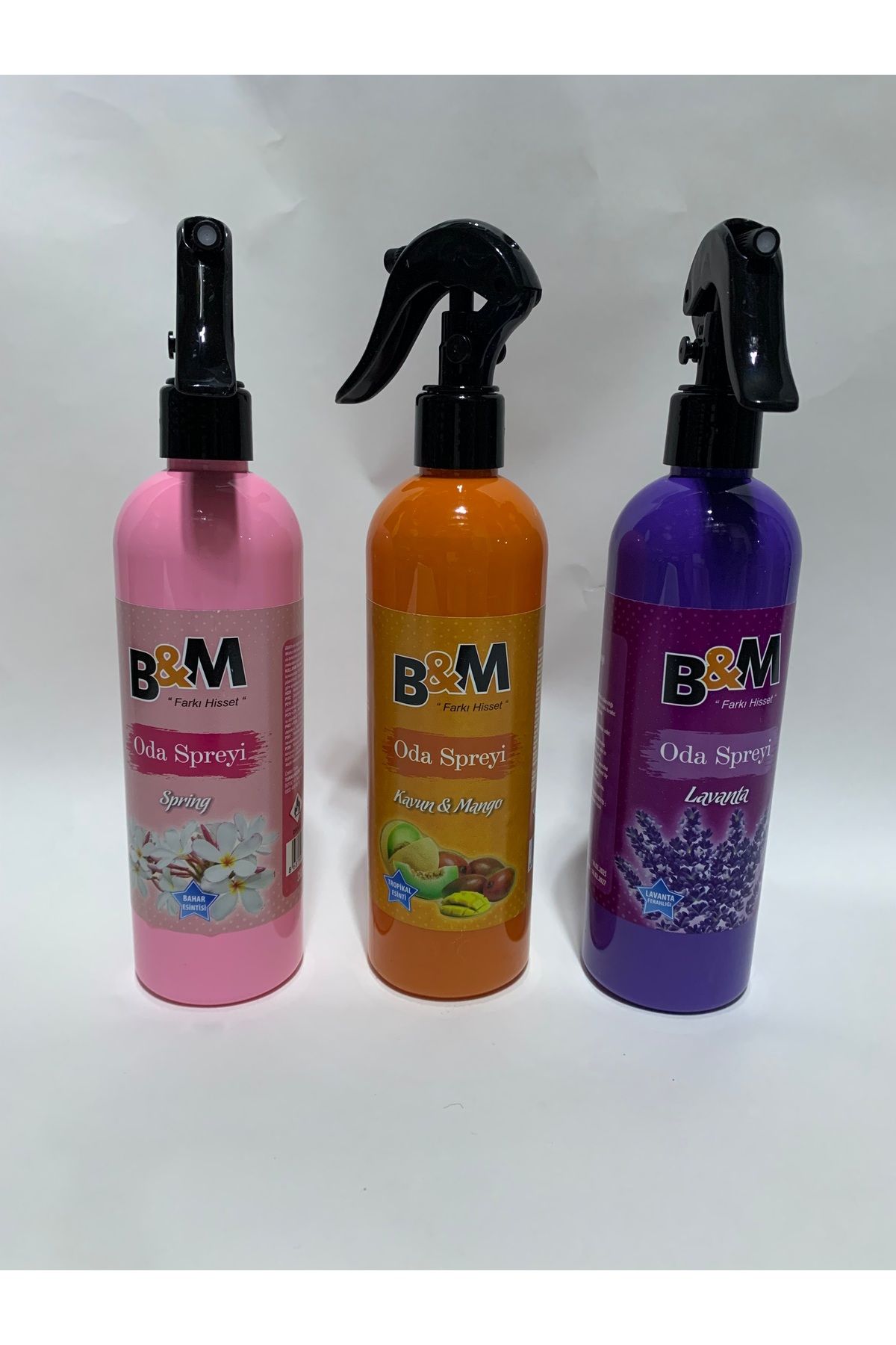 abnturk 3’Lü (Bahar Esintisi, Kavun&Mango, Lavanta Kokulu) Oda Spreyi Uzun Süre Etkili Oda Kokusu 350ml