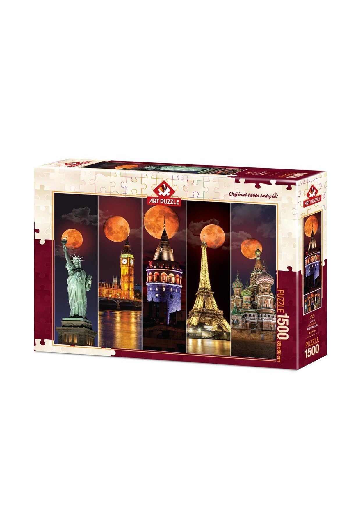 TimeStart 4548 Art Puzzle Kanlı Ay 1500 parça Puzzle / +15 yaş