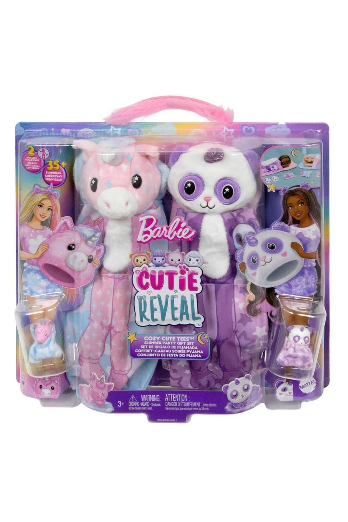 MR RZN STORE NessiWorld HRY15 Bar bie Cutie Reveal Pijama Partisi İkili Set