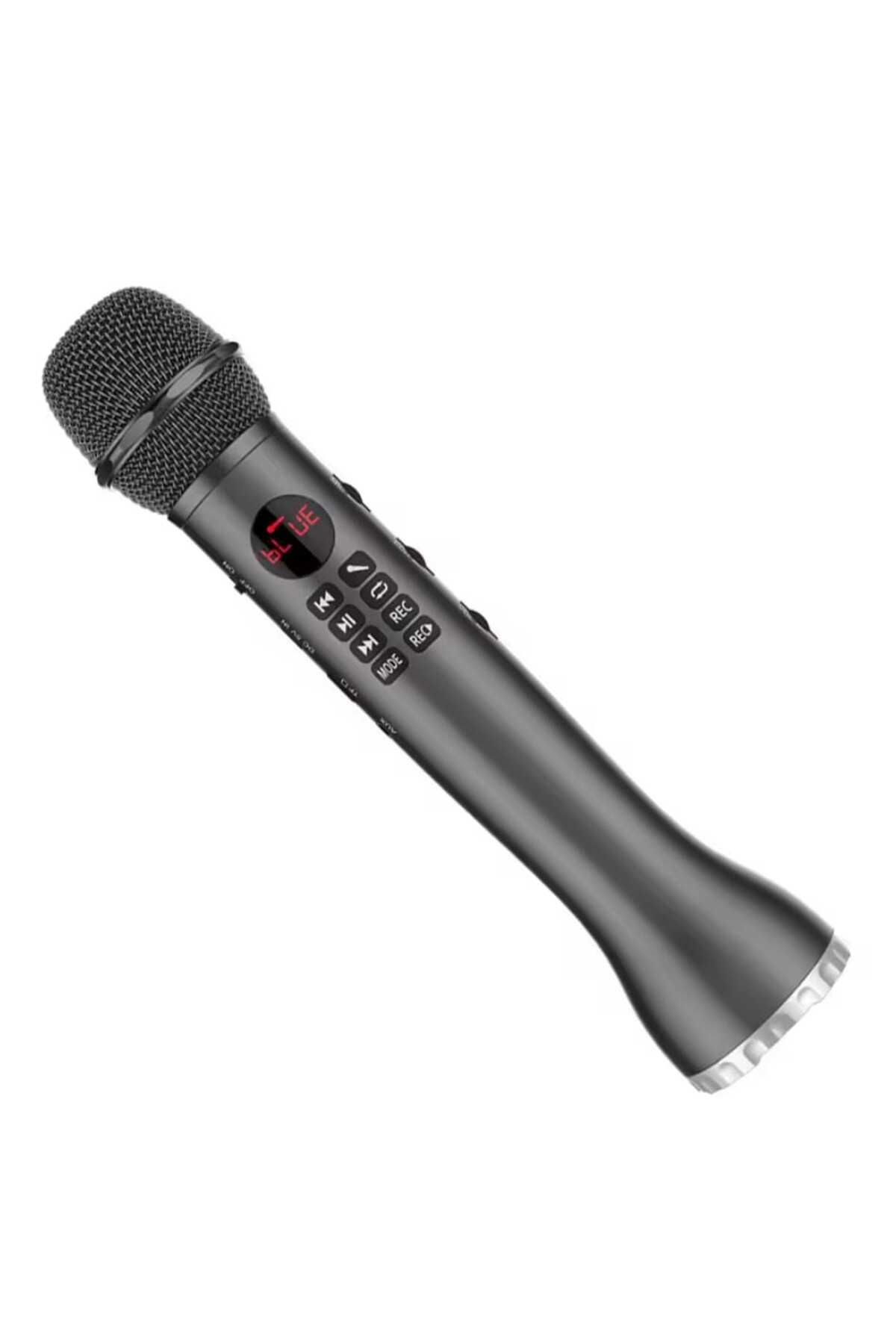 Generic-Karaoke Microphone and Speaker with Recording Function and Multifunction in Black 3