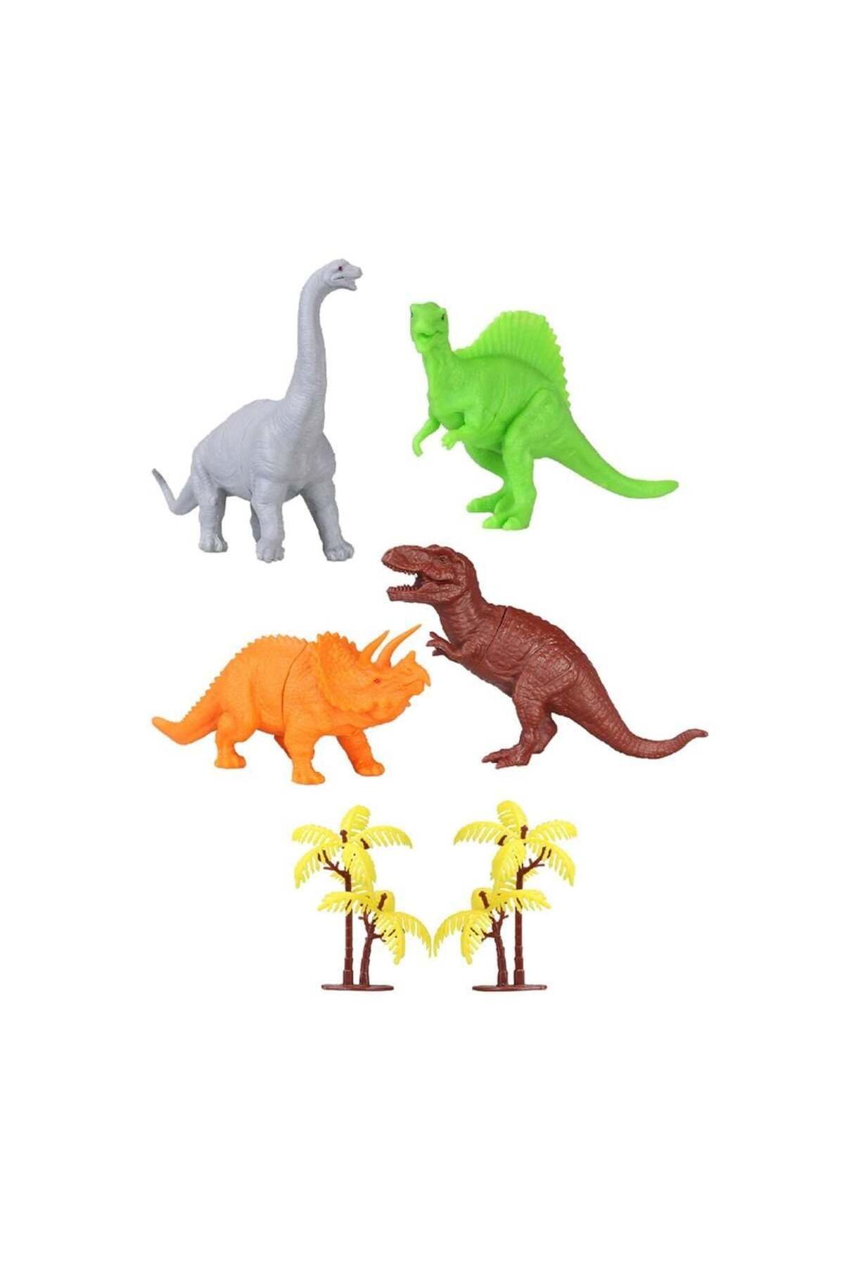 TimeStart 713 Toy Play 6 Parça Dinozor Figür Seti 14-18 cm
