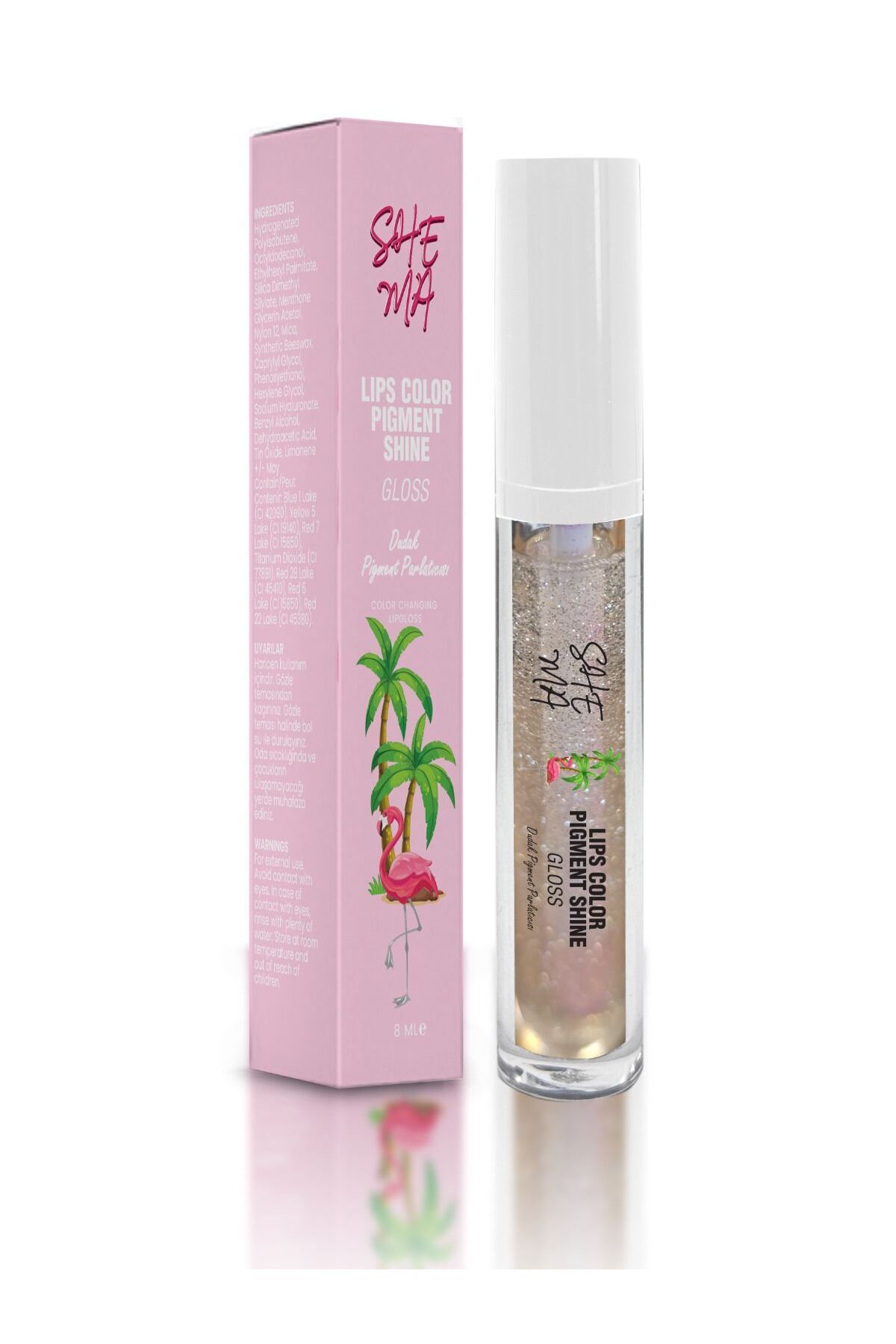 myshema Lip Gloss Shine - Dudak Pigment Sütü Parıltılı&Işıltılı 8 Ml