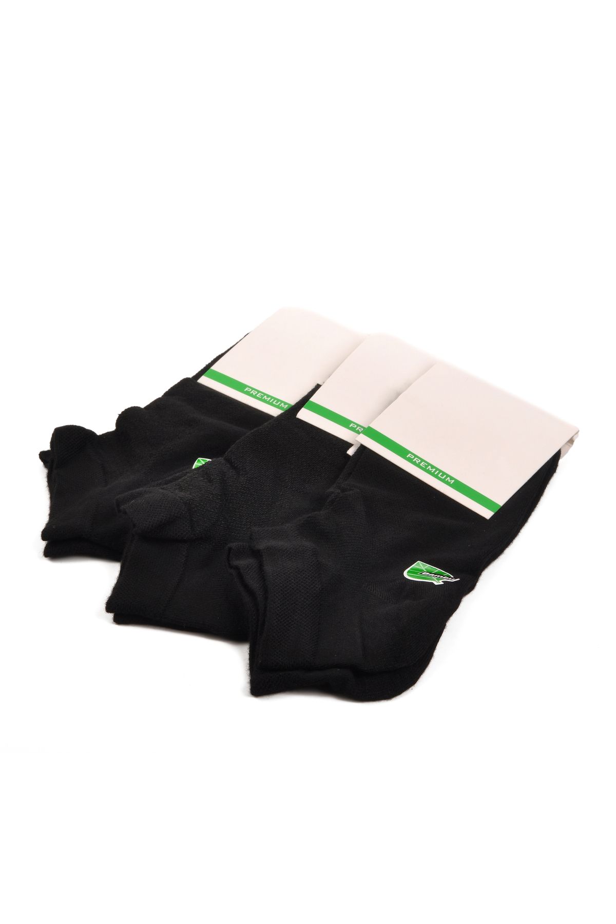 Aspor Siyah Unisex Çorap 3 lü Patik Çorap
