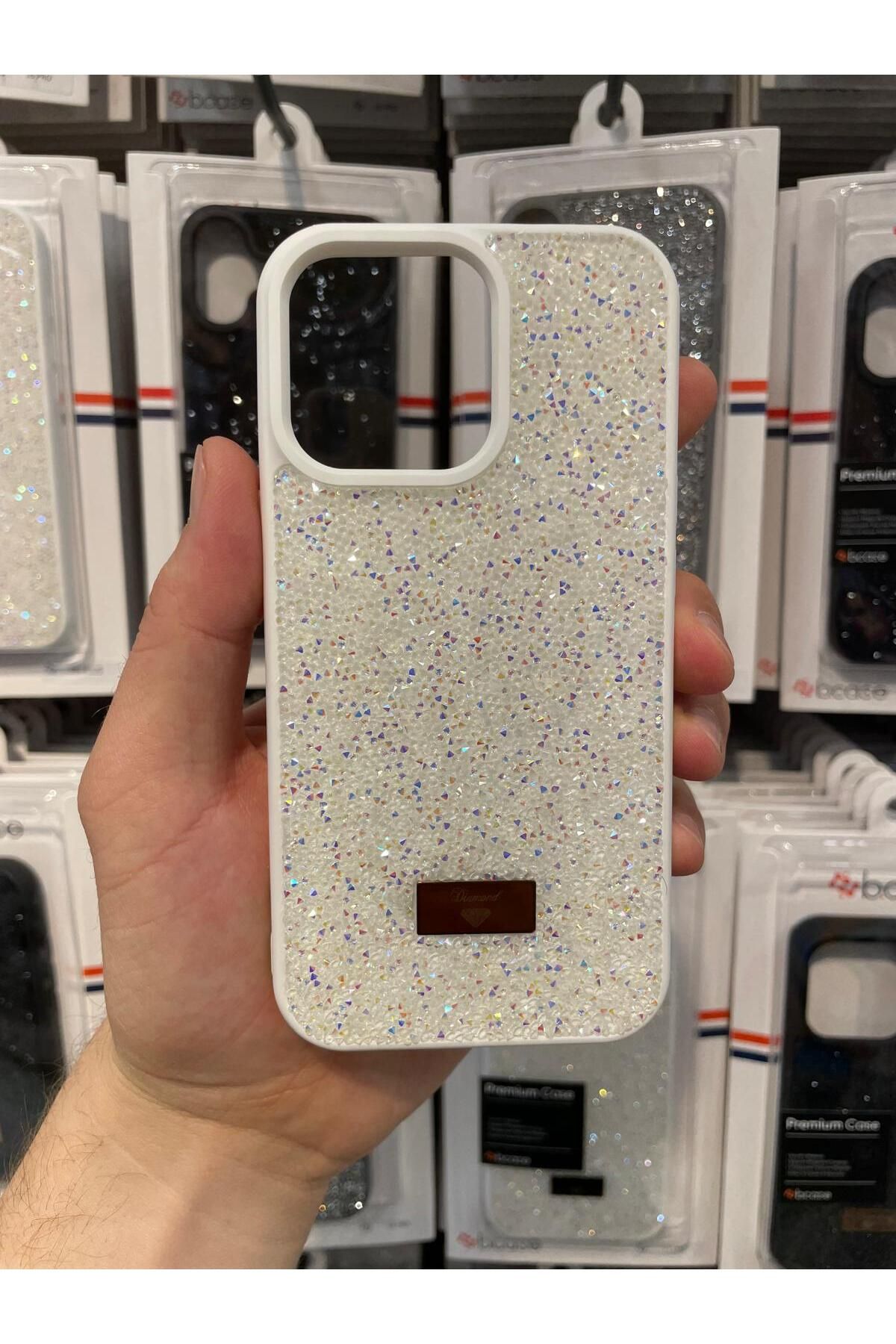 NEXE İPHONE 13 PRO KILIF PIRLANTA TAŞLI DİAMOND PARLAK LÜX ÖZEL KAPAK