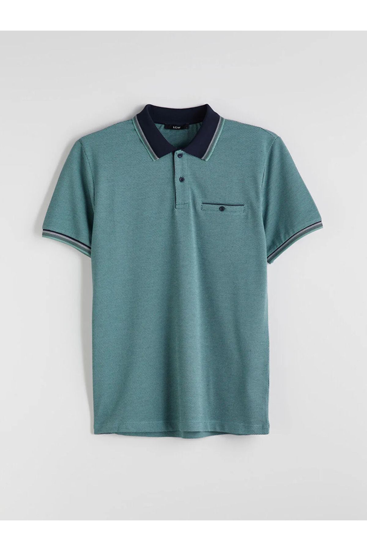 LC Waikiki LCWAIKIKI Classic Yeşil Polo Yaka Erkek Tişört