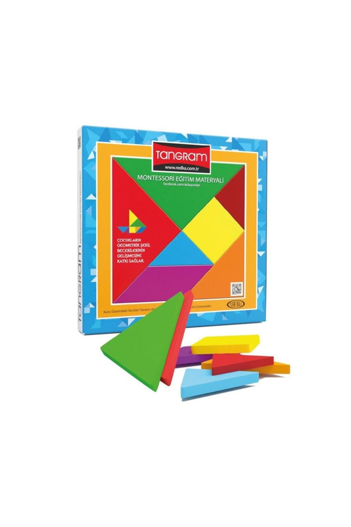 MR RZN STORE RD5144 Red ka Renkli Tangram