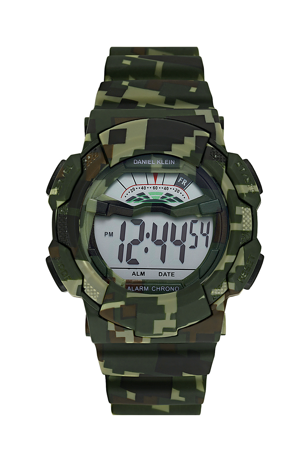 Daniel Klein-New Model 8-12 Years Old 7 Lights Digital Alarm-Stopwatch 5 Atm Waterproof Blue Black Men's Watch 1