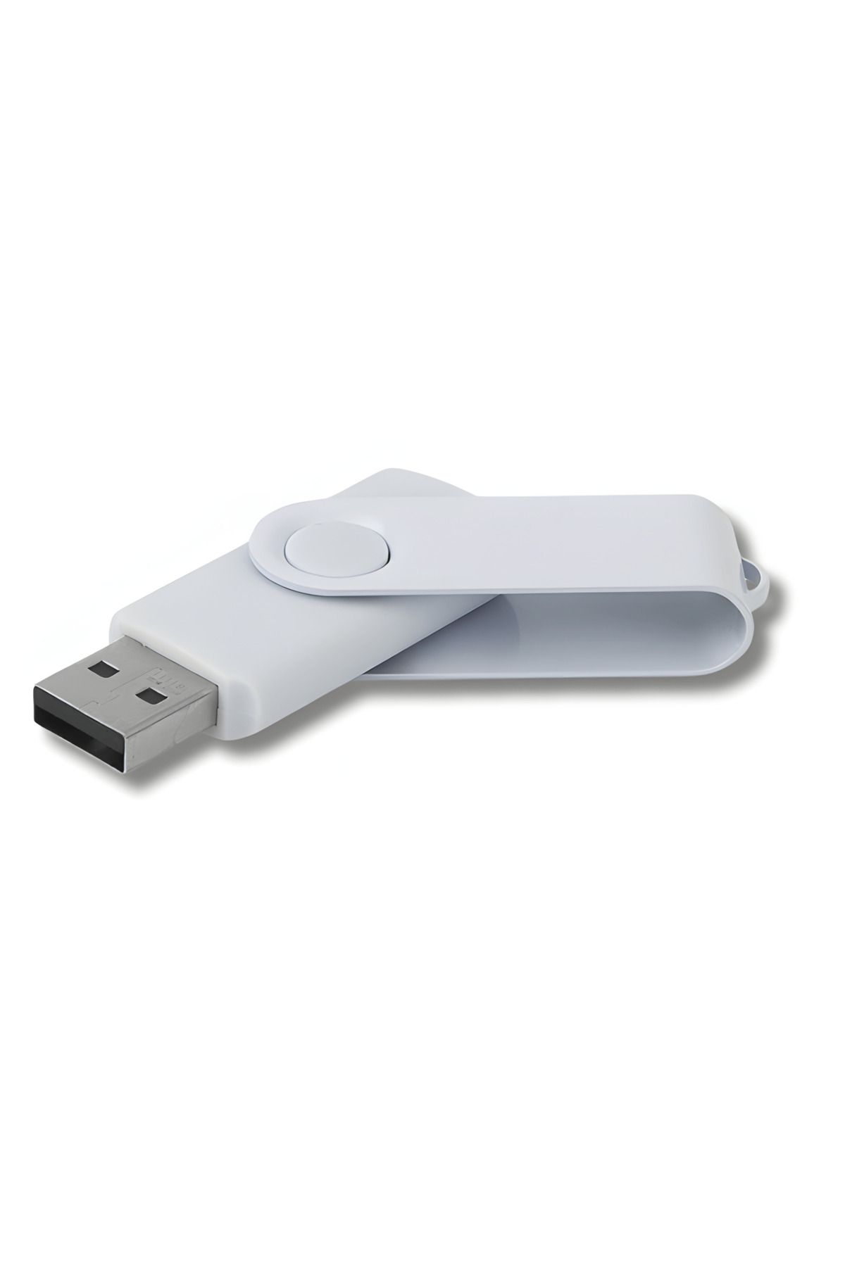 TermaCraft Beyaz Renkli Metal Döner Başlıklı USB Bellek - 32 GB