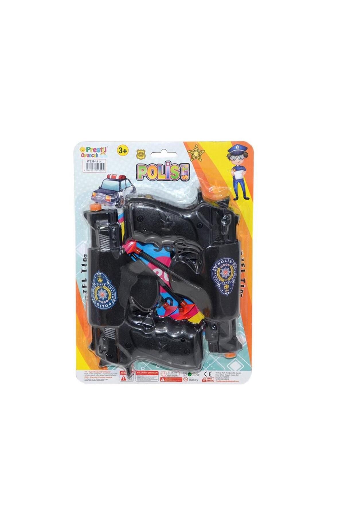 NEZADE STORE FAB 1414 2'li Silahlı Polis Oyun Seti -Prestij