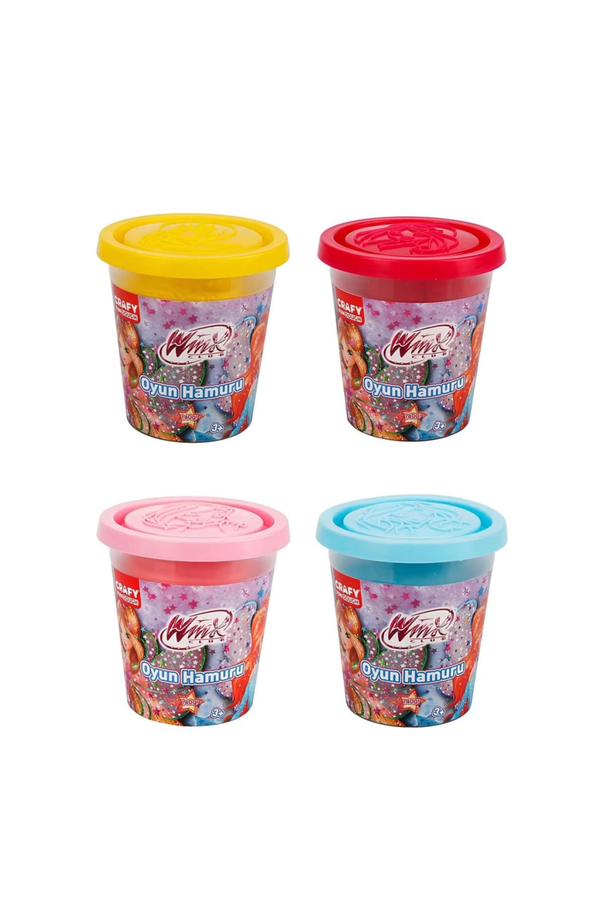 MR RZN STORE Winx 4'lü Oyun Hamuru 560 gr