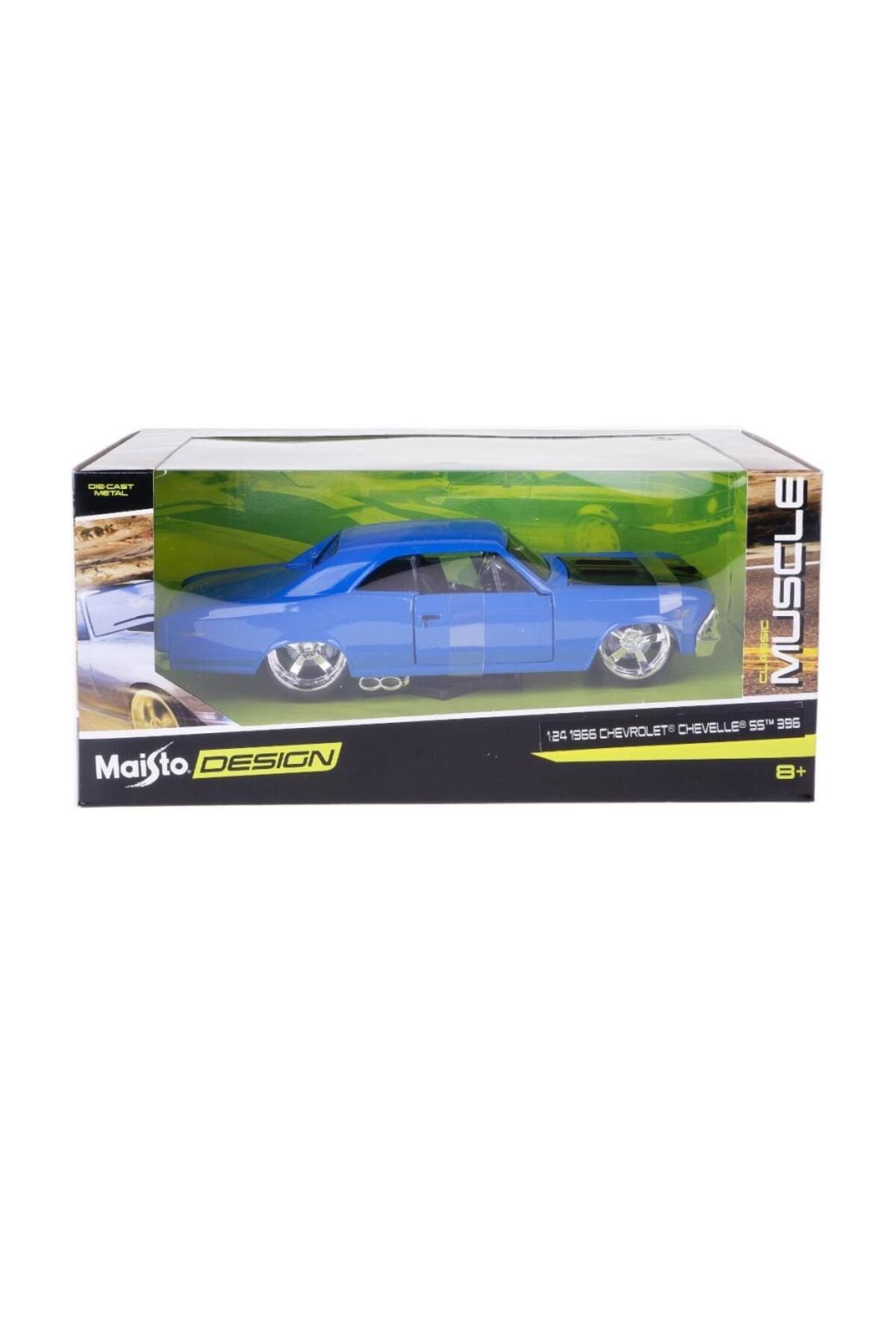 MR RZN STORE MAY 31333 1:24 1966 Chevrolet Chevelle SS 396 Model Araba -Necotoys