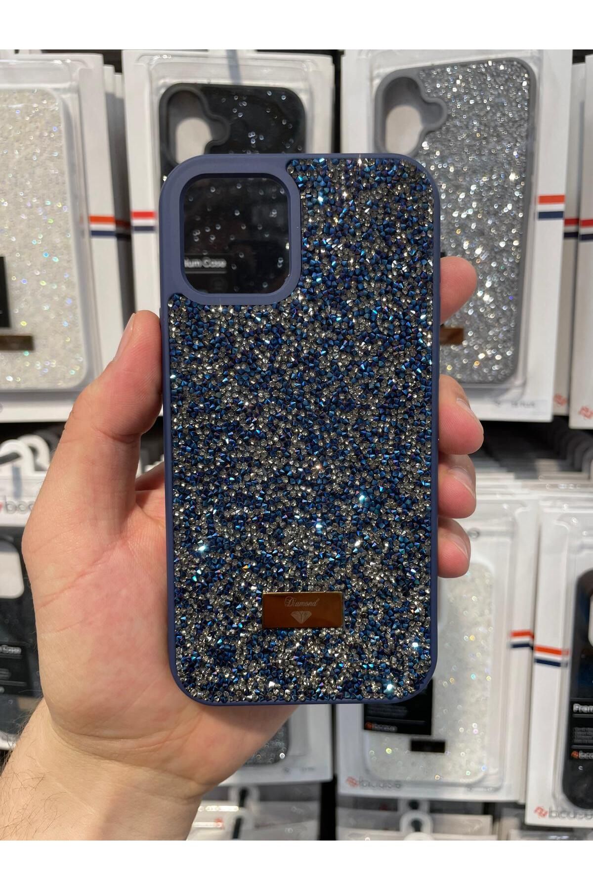 NEXE İPHONE 12 KILIF PIRLANTA TAŞLI DİAMOND PARLAK LÜX ÖZEL KAPAK