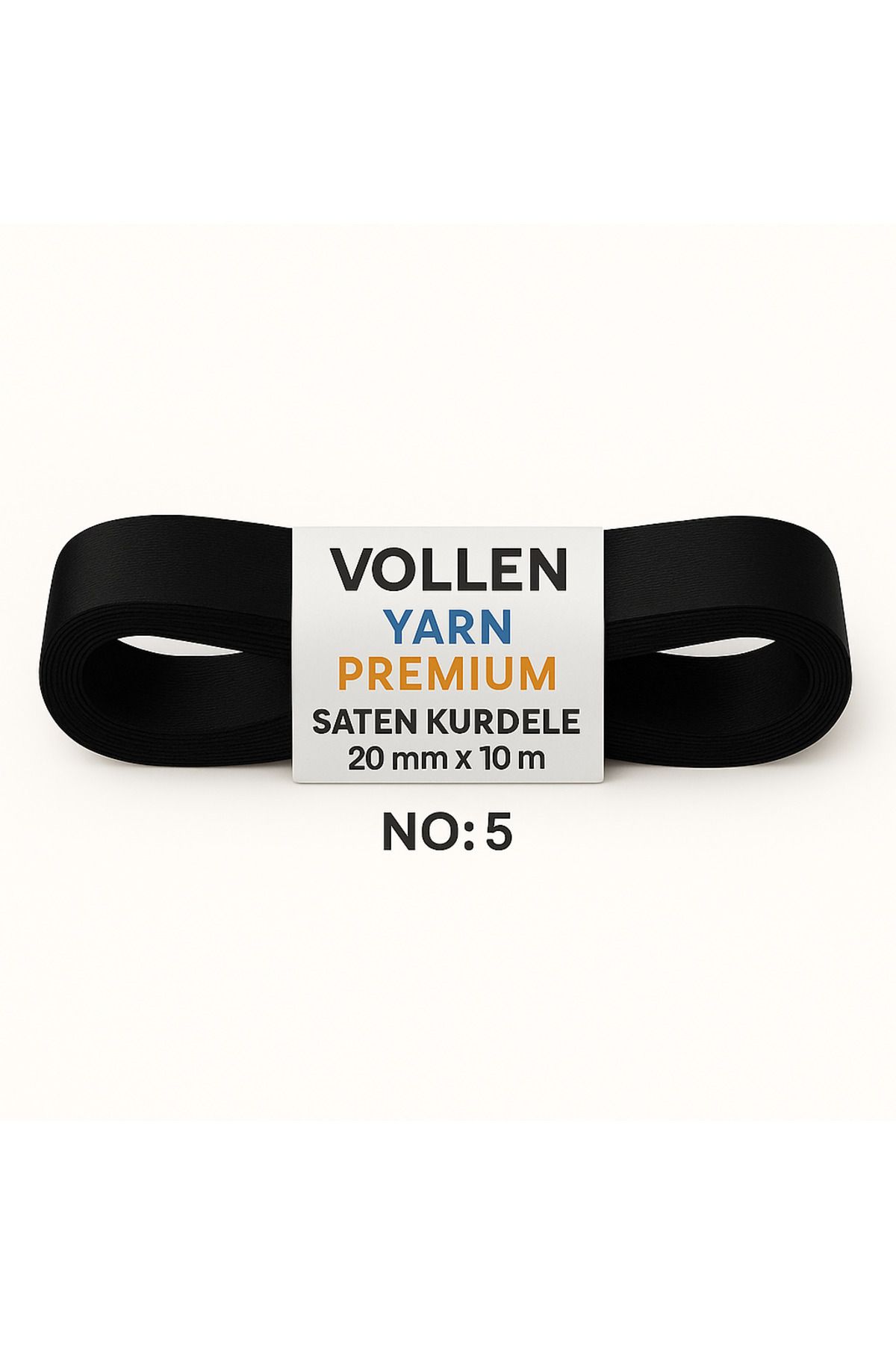 vollen yarn No:5 20 mm 10 mt Saten Kurdele