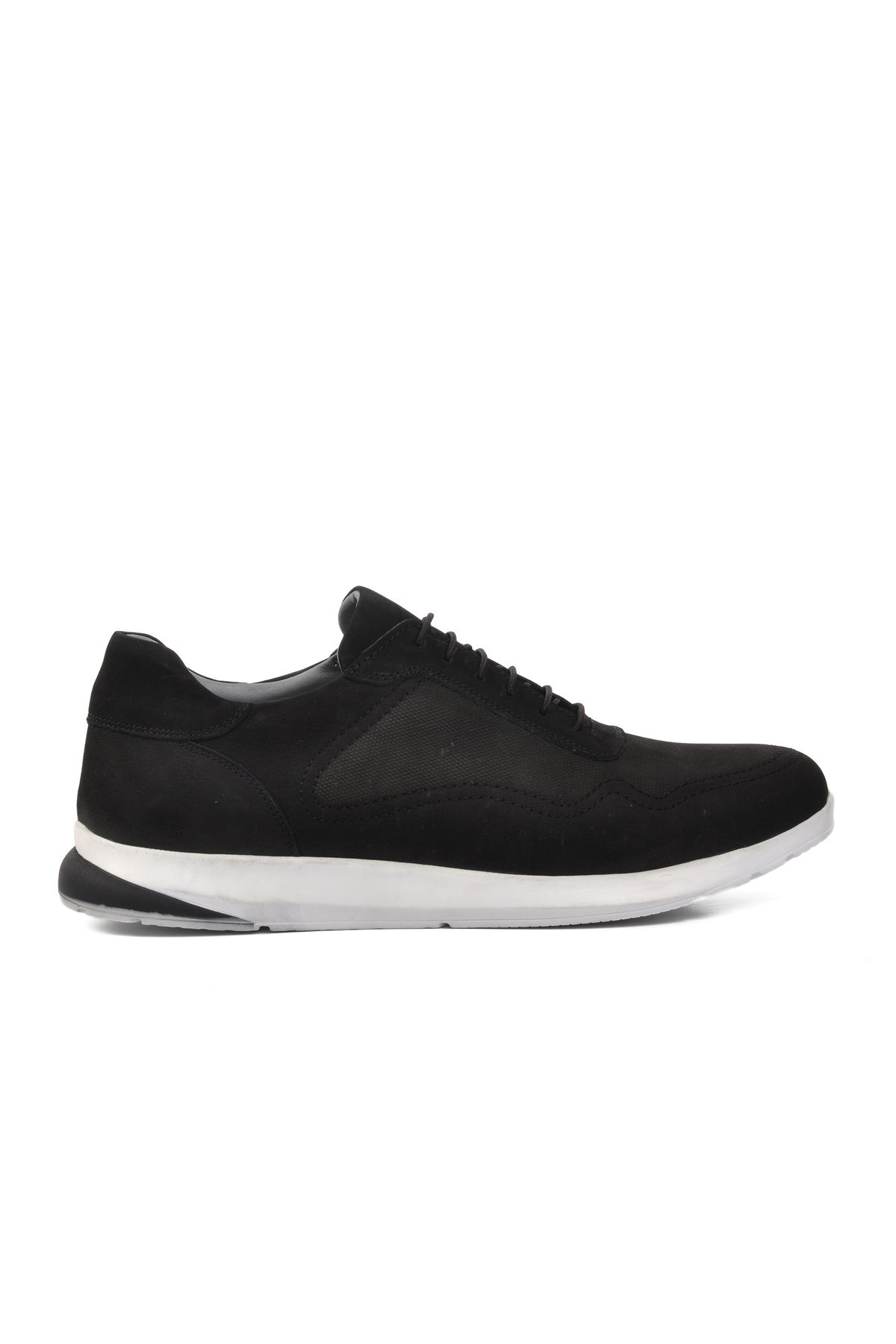 Aspor Siyah Nubuk Erkek Sneaker Ayakkabı ( Büyük No )