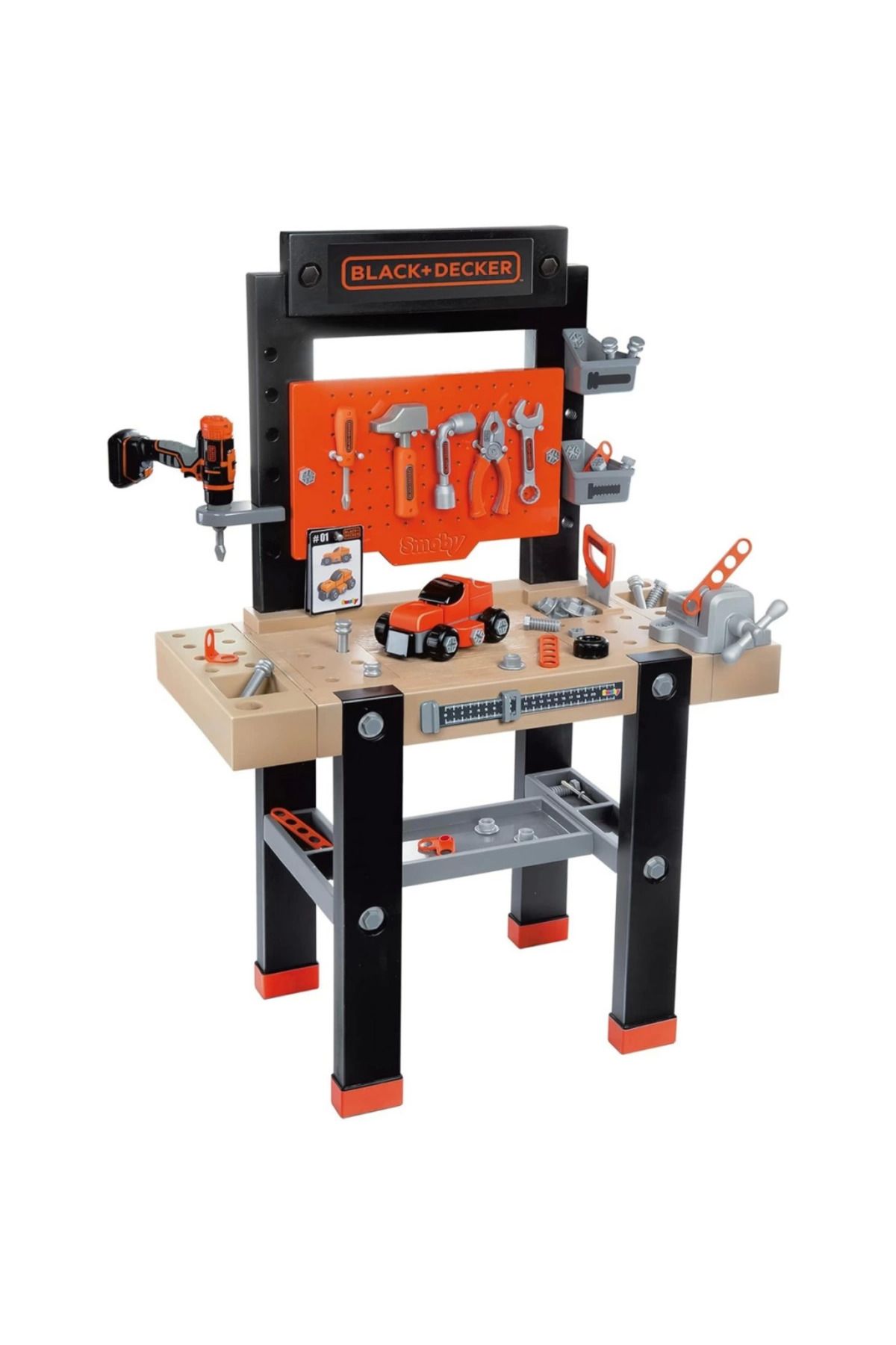 MR RZN STORE Smoby Bla ck Dec ker Bricolo Ultimate Çalışma Tezgahı 360730