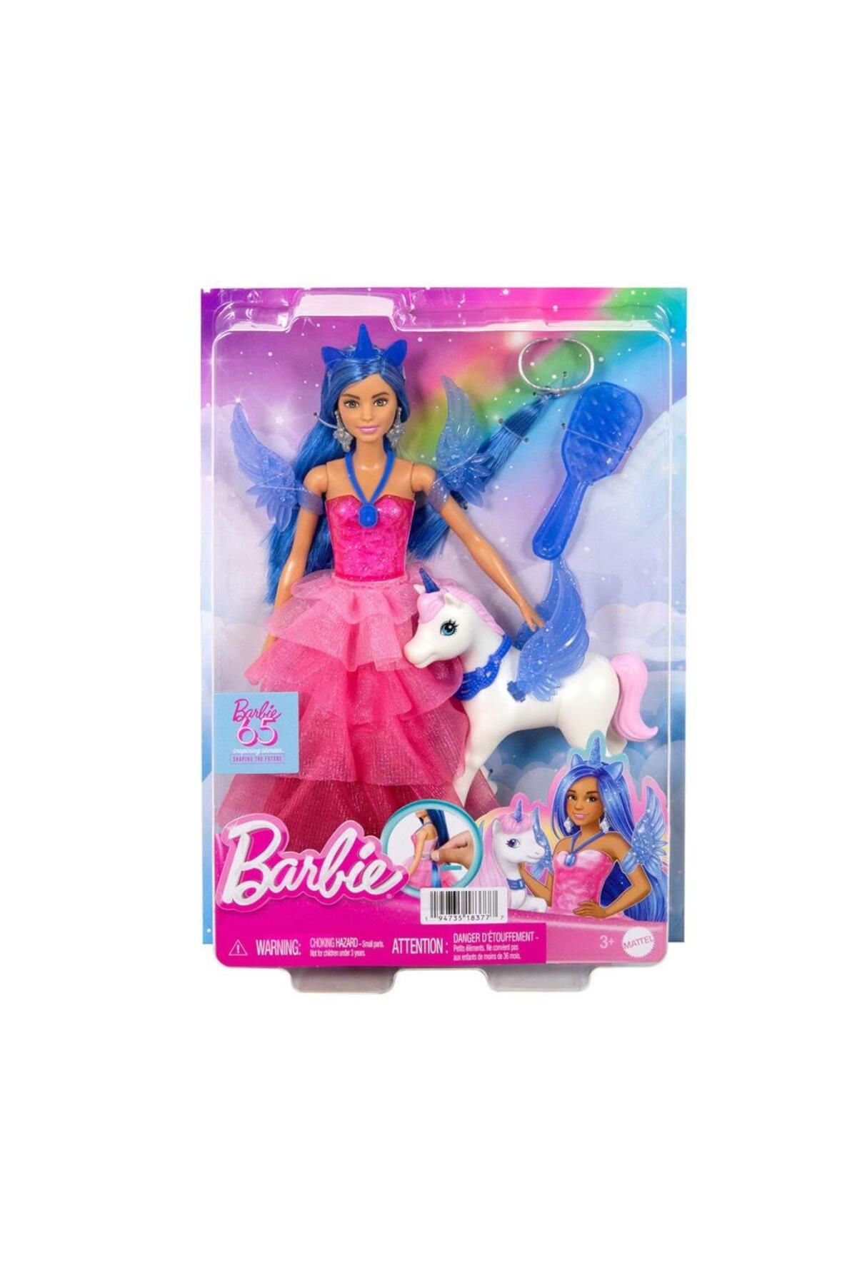 MR RZN STORE NessiWorld HRR16 Bar bie Mavi Saçlı Prenses Bebek