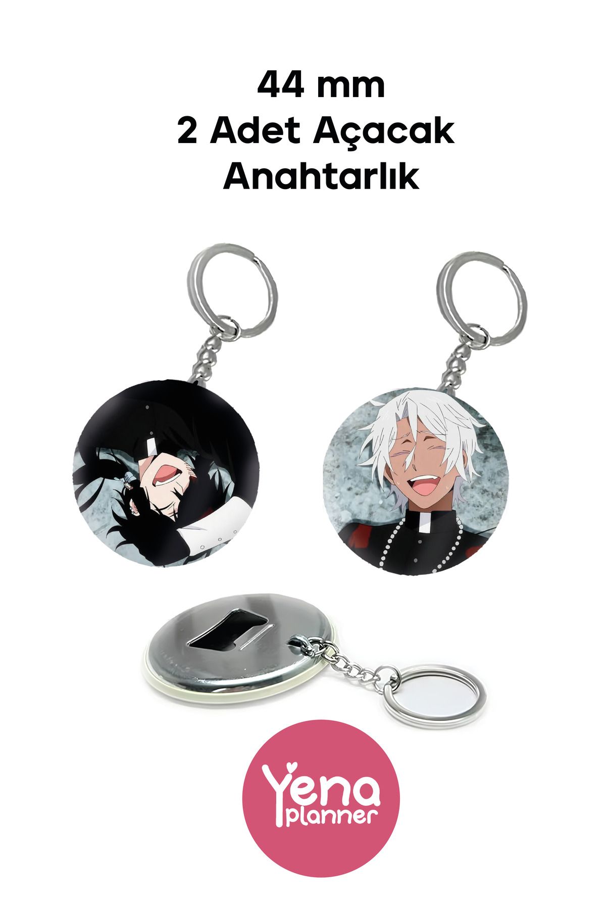 Yenaplanner Vanitas no Carte Çanta Süsü / Rozet Seti / Açacak Anahtarlık