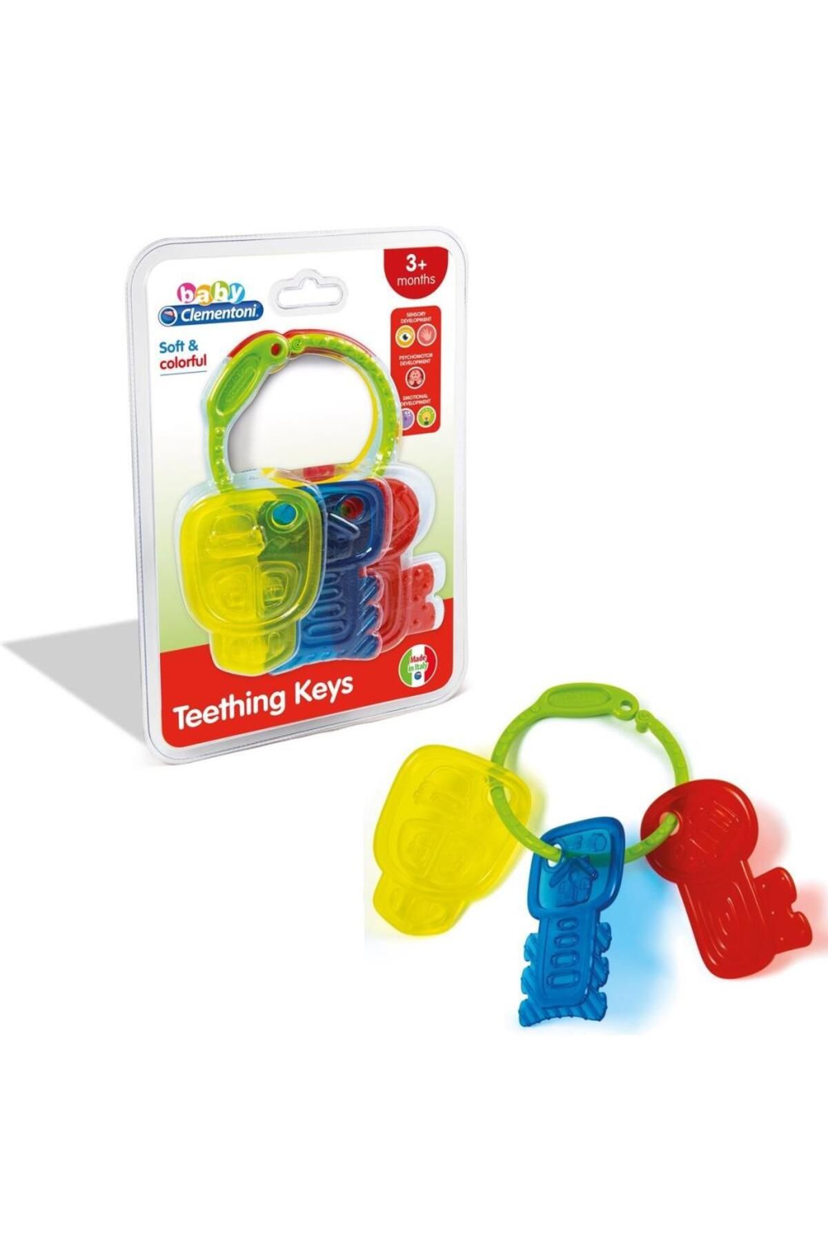 MR RZN STORE 17057 Baby Clemen toni - Renkli Anahtarlar Dişlik +3 ay