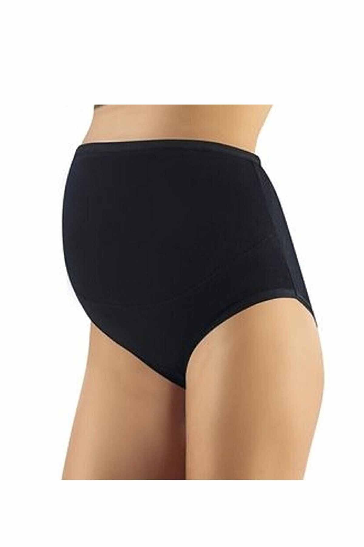 Shop58 Pamuklu Hamile Likralı Bato Külot Siyah - 3324A