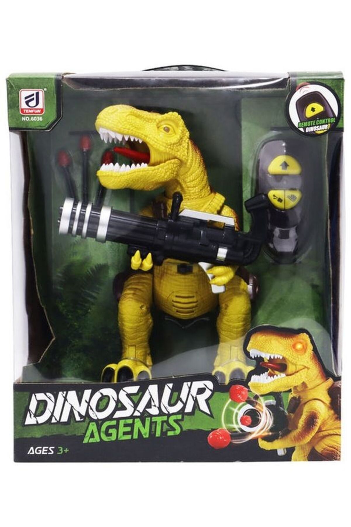 TimeStart Uzaktan Kumandalı Füze Atan Dinozor T-Rex