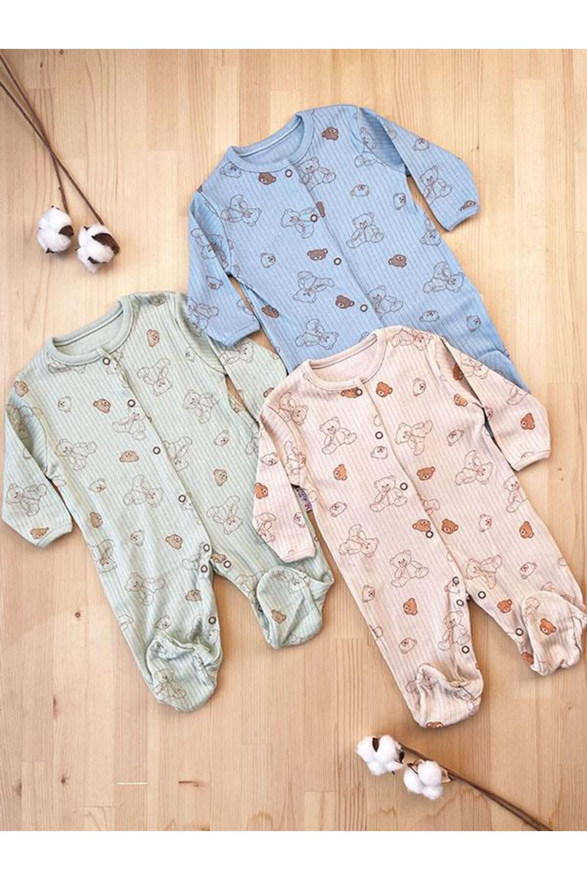 DEFNE LİNA BABY ERKEK BEBEK % 100 PAMUKLU YENİDOĞAN NAKIŞLI 5 PARÇA KUTULU HASTANE ÇIKIŞ SETİ