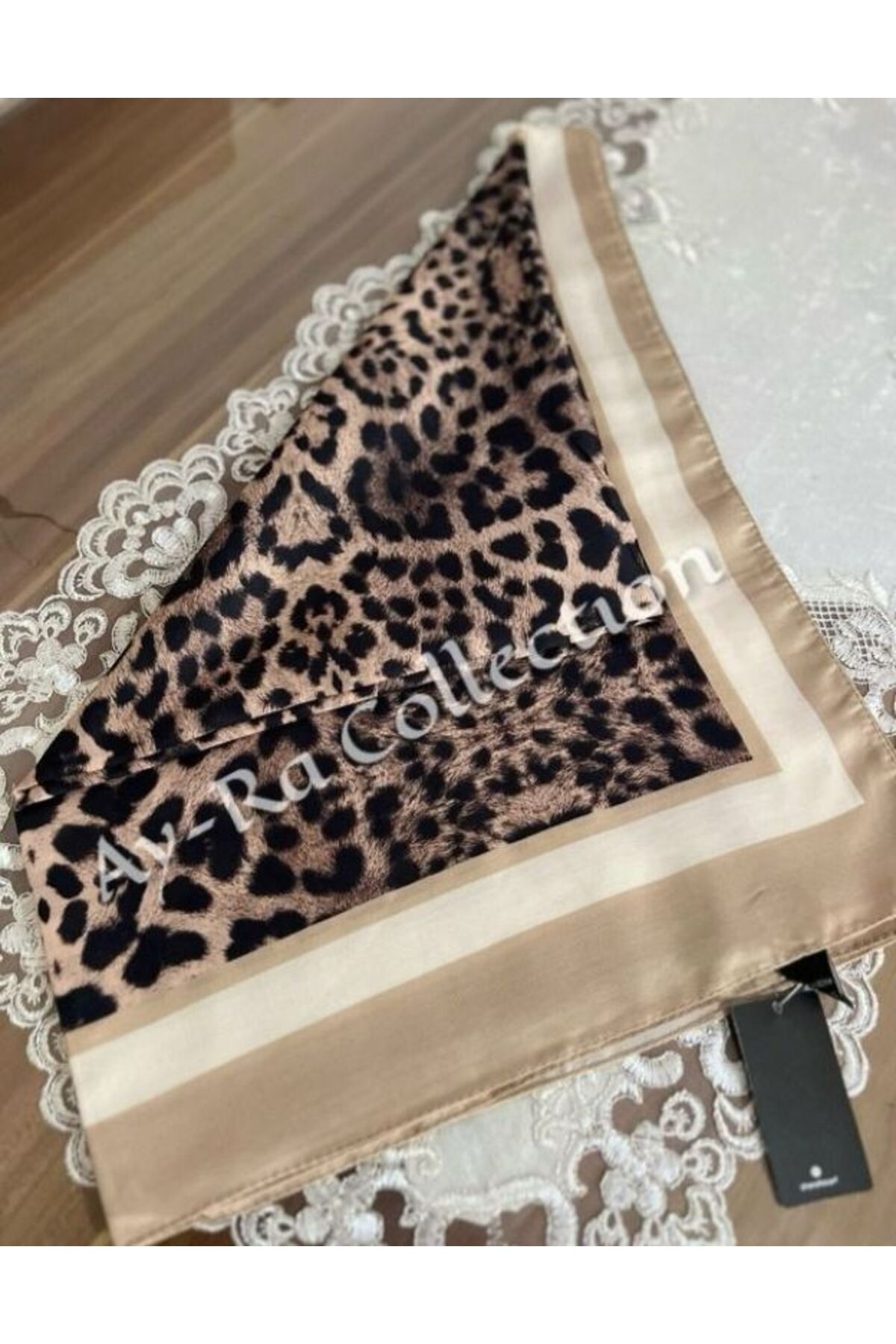 Ay-Ra Collection RETRO Leopar Desen Pamuklu Şal (70X180)