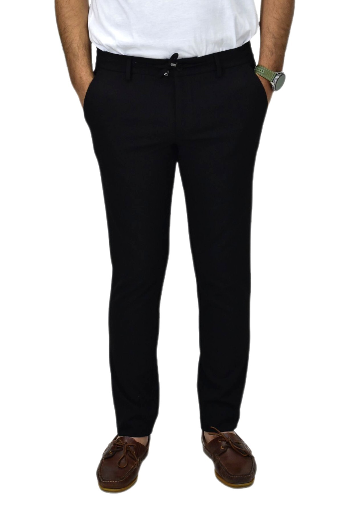 DYNAMO Erkek Siyah Jogger Lastikli Pantolon 1977 BGL-ST03731 görsel 4