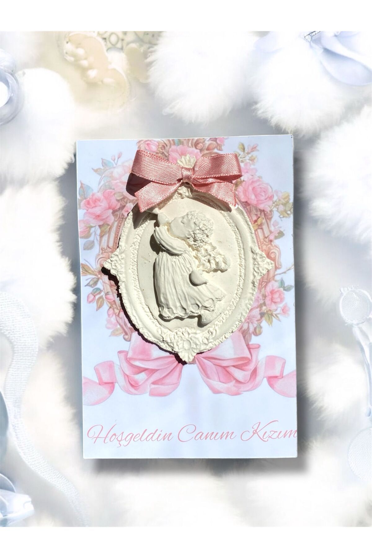 Cazadora Hediyelik Bebek Kartlı Magnet(Babyshower-Hoşgeldin Bebek-Mevlid)