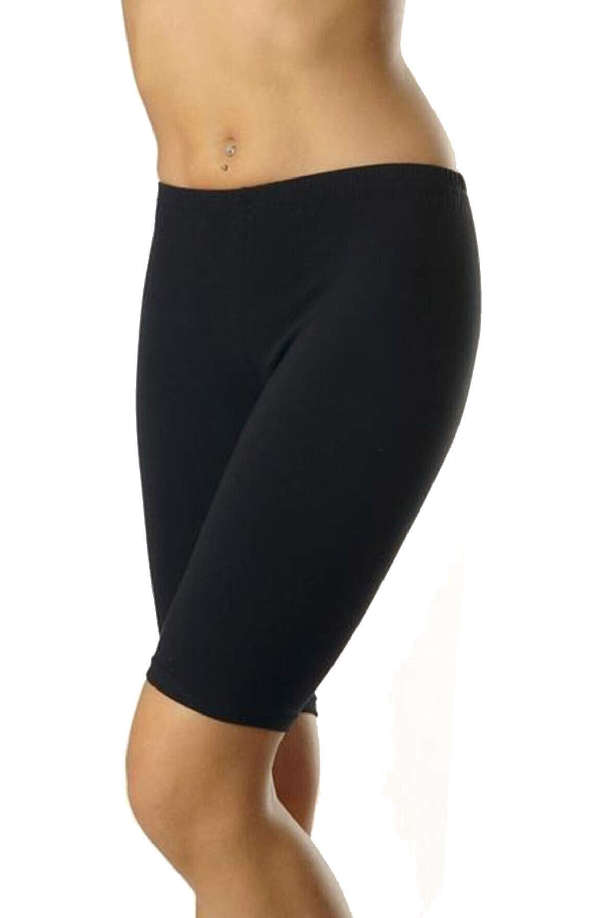 Shop58 Kadın Kısa Tayt Siyah - 3007A