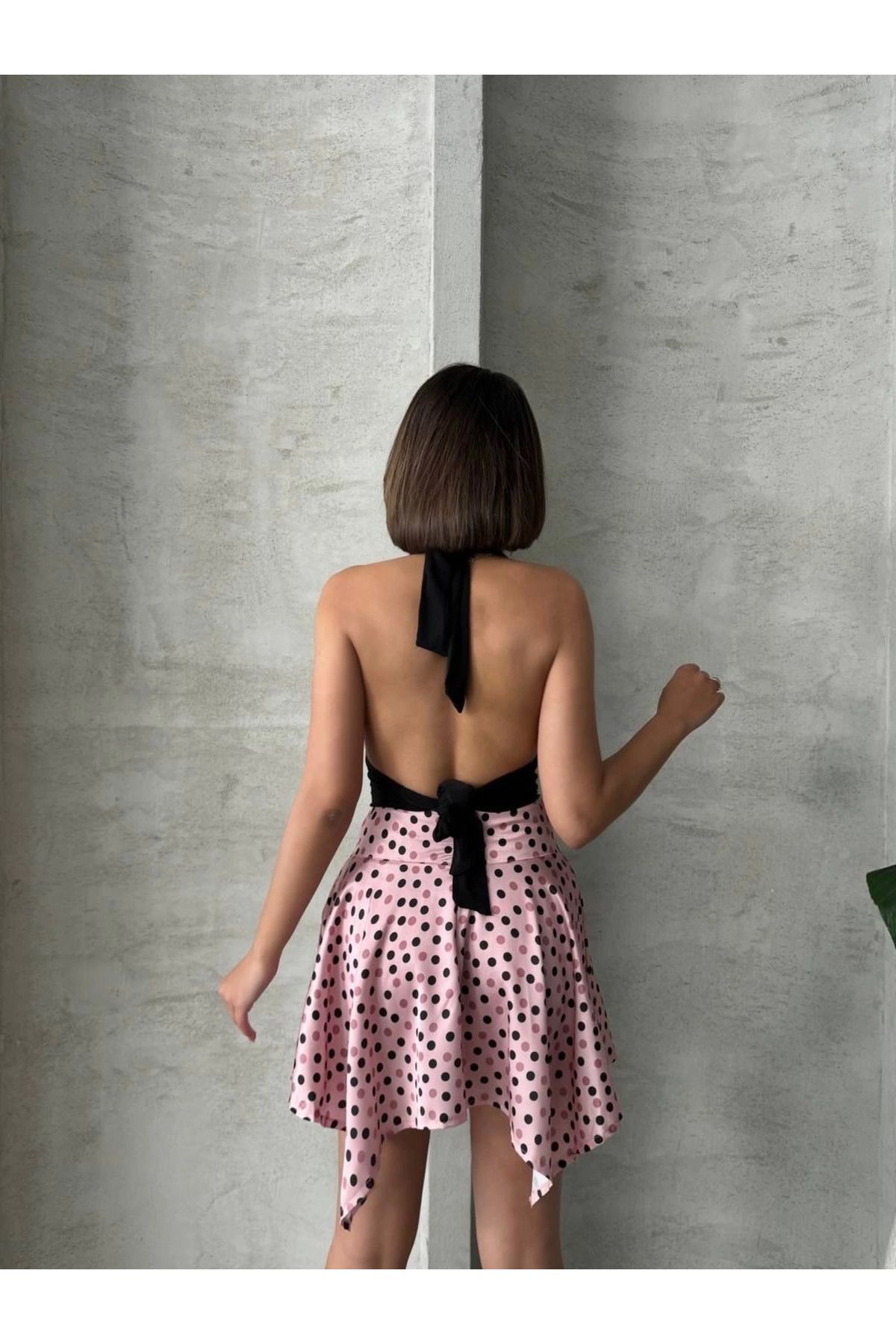 MODA Puantiyeli etek s25900