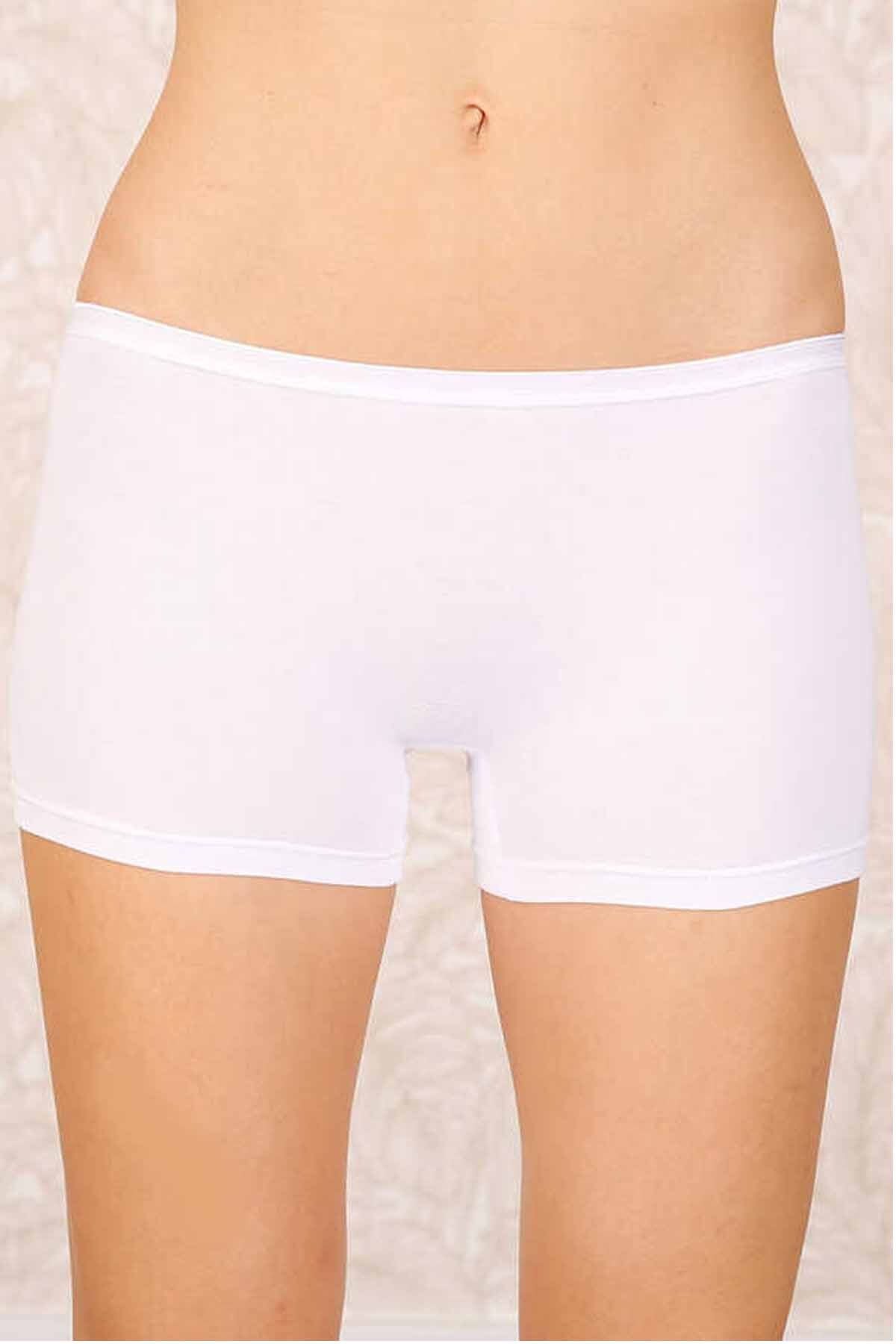 Shop58 Likralı Süprem Boxer Short Beyaz 2100B