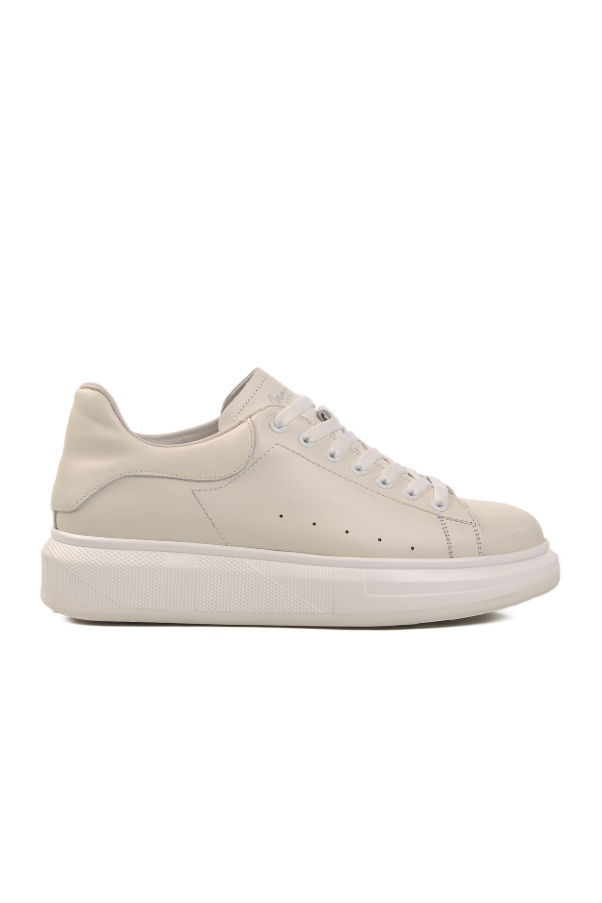 MARCOMEN Beyaz Hakiki Deri Erkek Sneaker