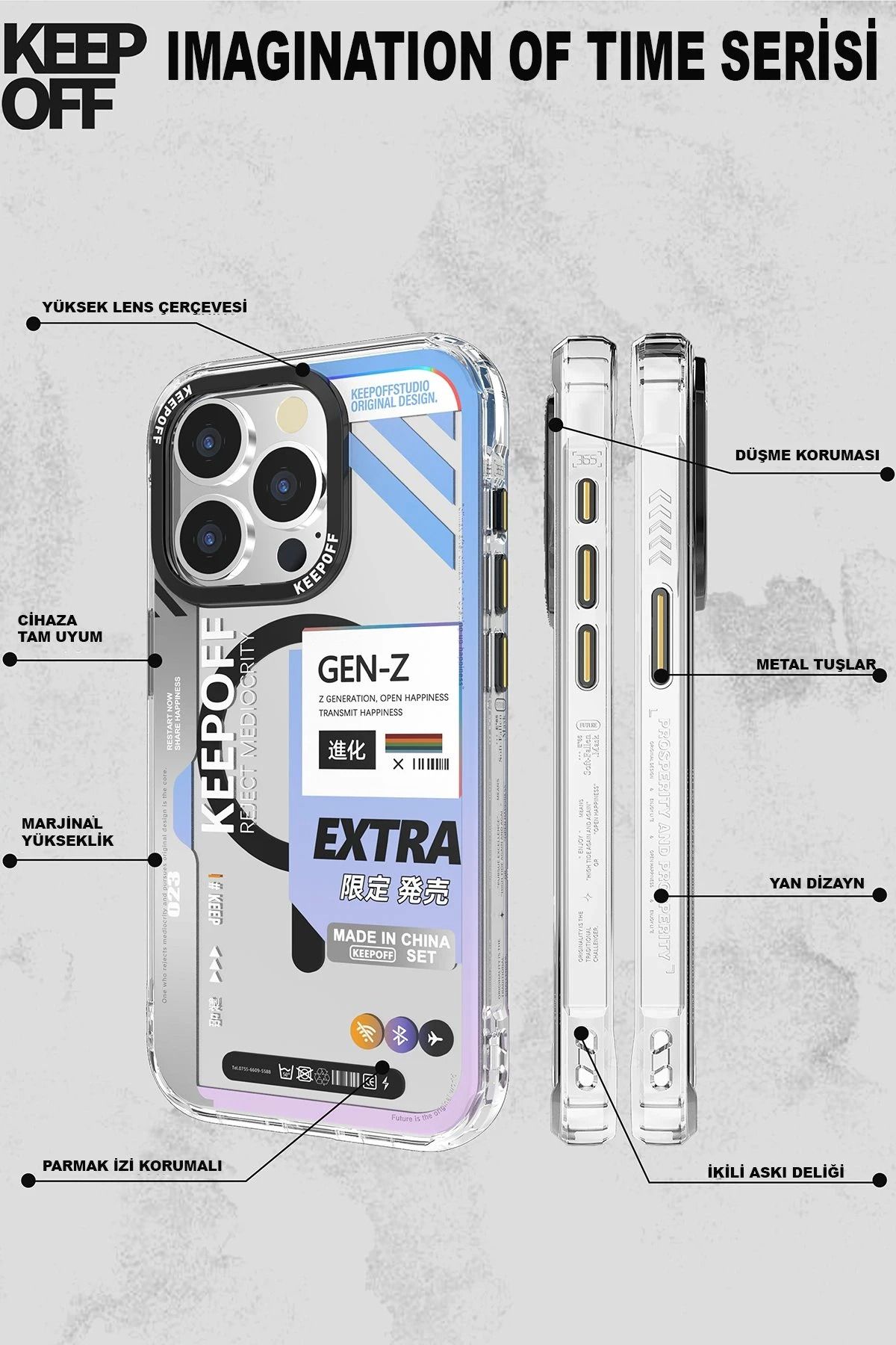 Keep Off iPhone 15 Pro Imagination Of Time Magsafe Kapak - Extraordinary NRMSA