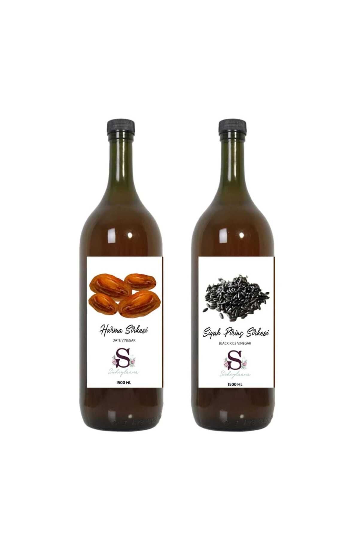 Süheylaana Doğal Hurma Sirkesi 1500 Ml - Doğal Siyah Pirinç Sirkesi 1500 Ml