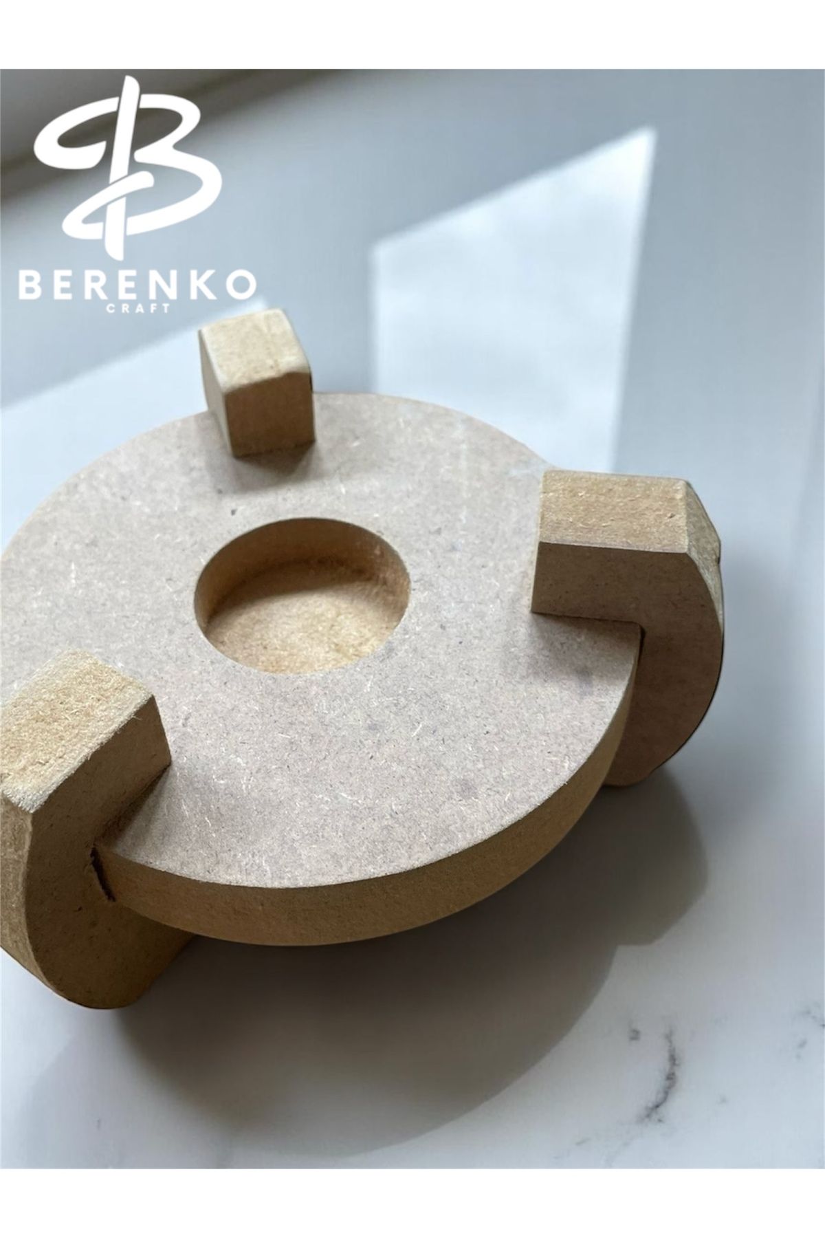 BERENKO Bohem Etnik Tekli Dekoratif Mumluk (Ham olarak gönderilir)(Boyamaya Uygundur)