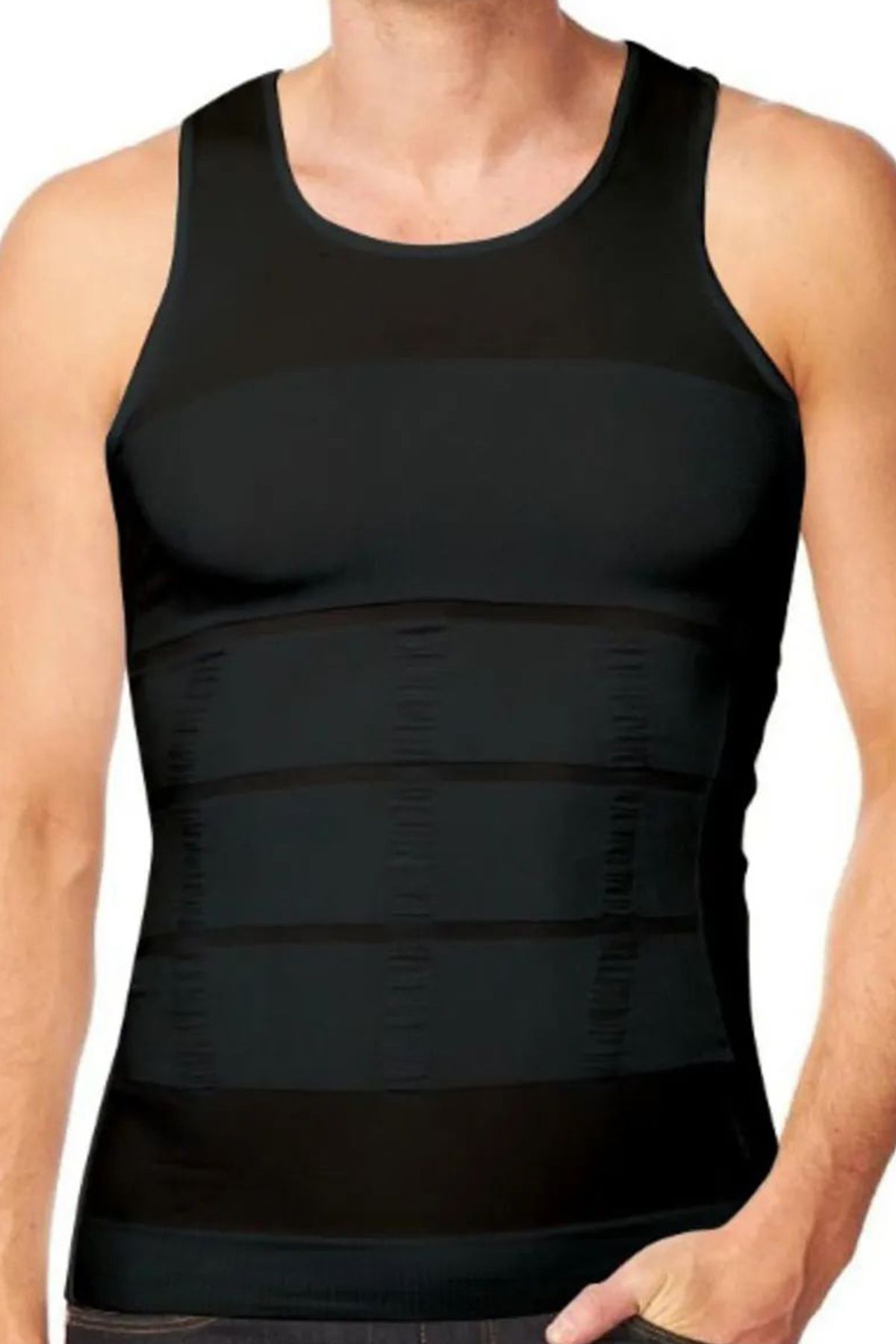 Shop58 Korseli Erkek Atlet - 500 Siyah