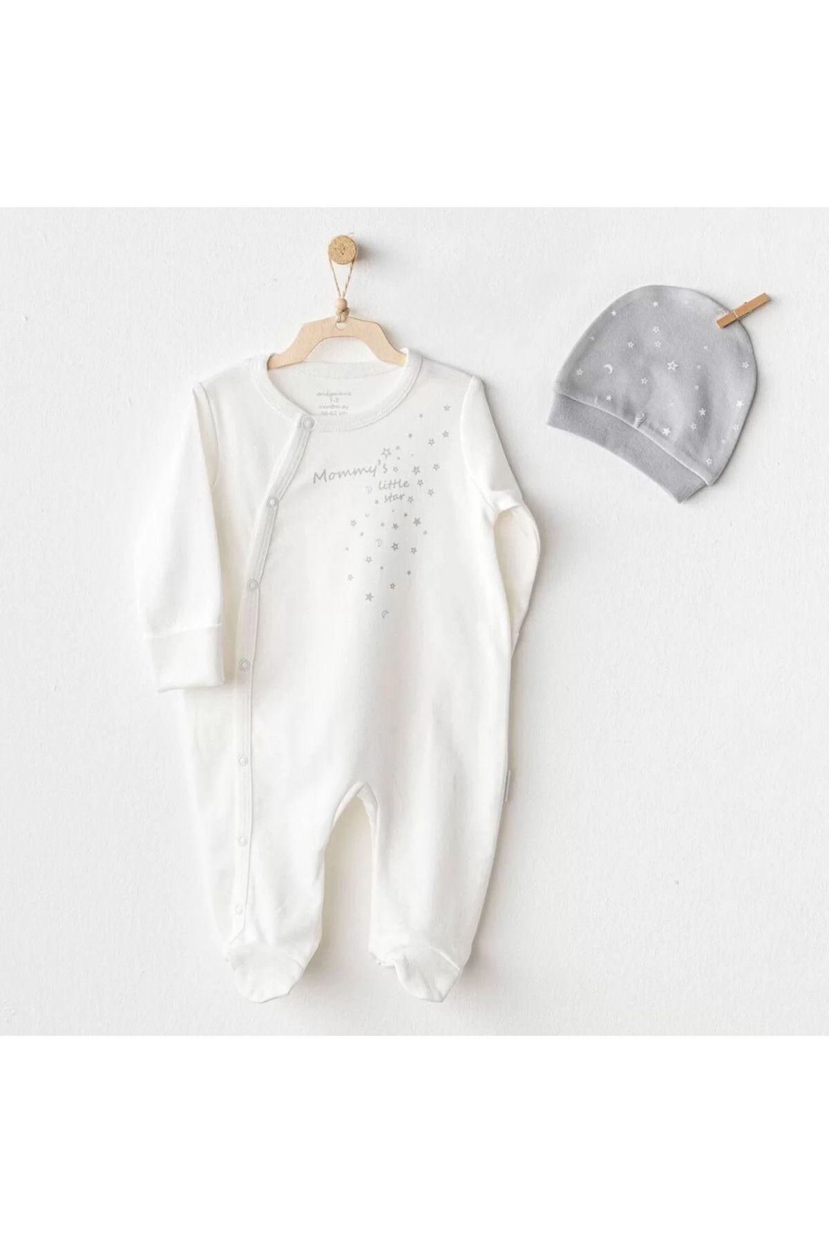 Shop58 Andywawa Ac25705 Mommy's Little Star Tulum Takım Ekru