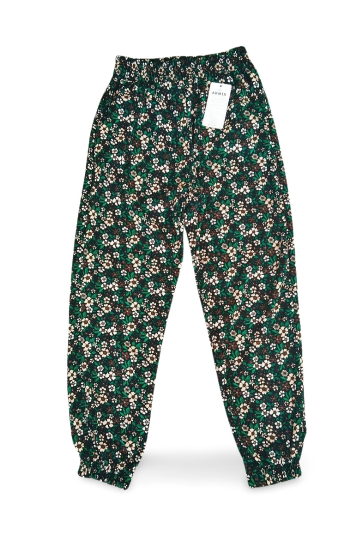 Shop58 Bürümcek Kumaş Beli Lastikli Kadın Uzun Tayt Pantolon Lastikli Paça - Hediye Çantam - Renk 6