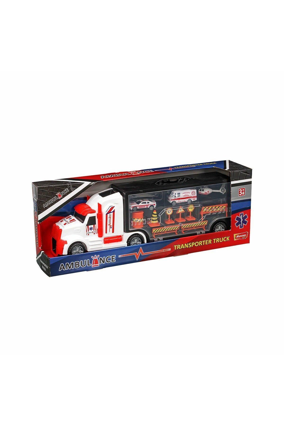 TimeStart ERN-877 * Toys Çantalı Ambulans Taşıyıcı Tır Seti - Eren Oyuncak