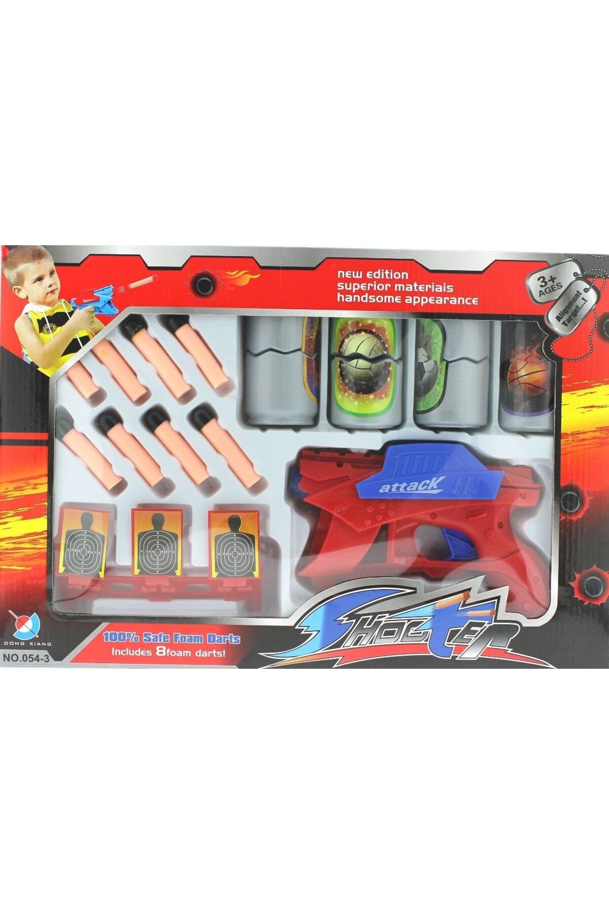 TimeStart Shoter Hedefli Mermili Dart Tabancası