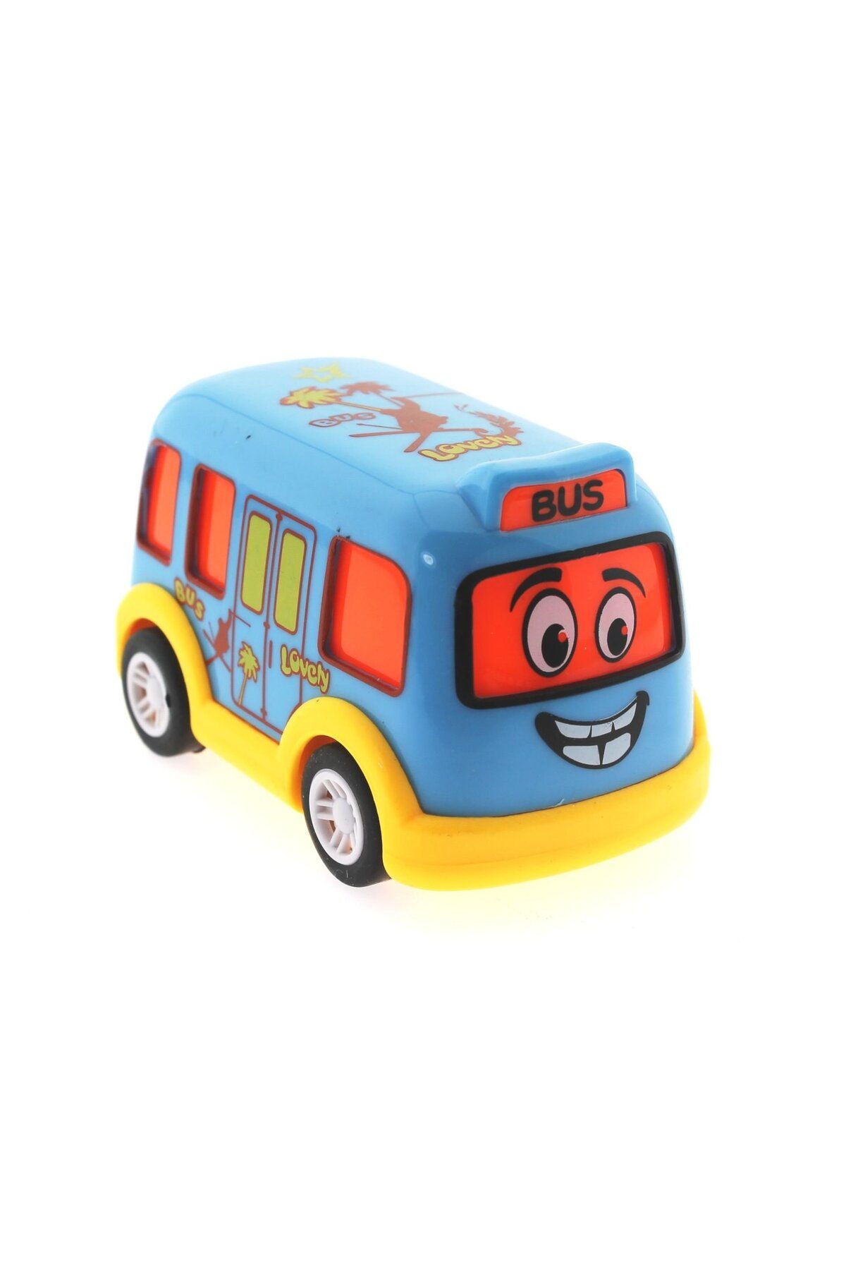TimeStart Çek Bırak Mini Sevimli Mavi Otobüs