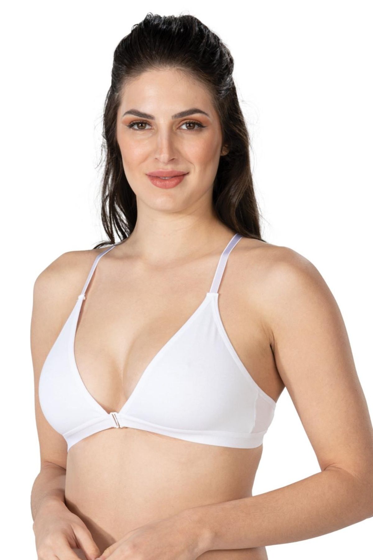 Beruflic BEYAZ MI Angel 1416 Modal Cotton Önden Açmalı Sporcu Sütyen