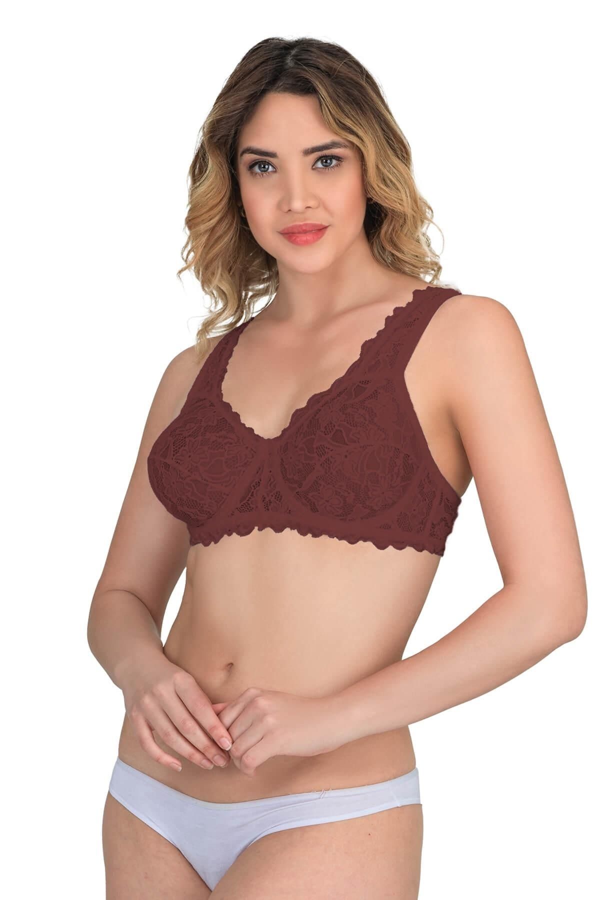 Beruflic BORDO MI Angel 178 C Balenli Dantelli Sütyen