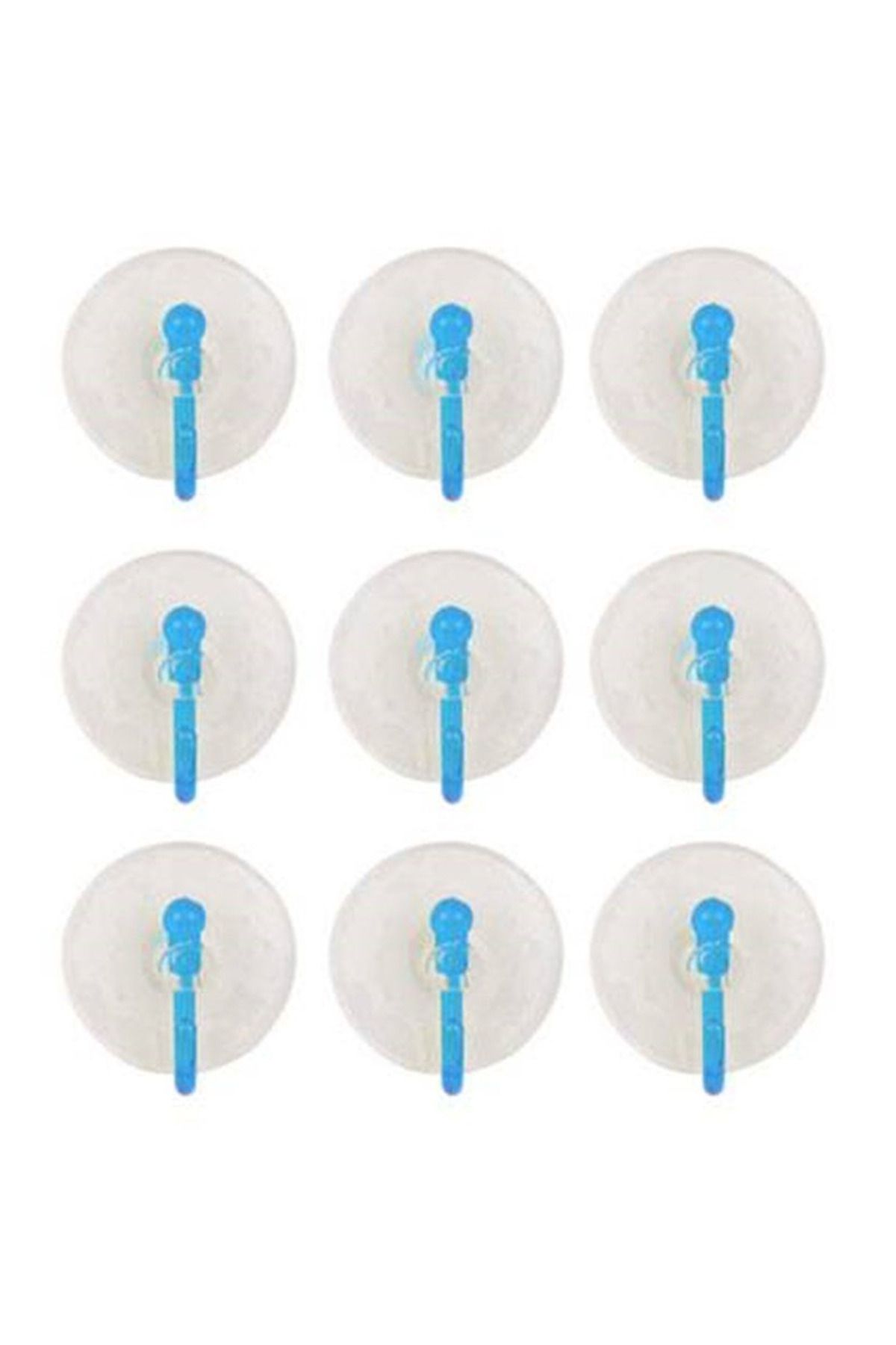 Shop58 9'Lu Eko Vantuz Askı Şeffaf 2,5 Cm Hediye Çantam-SF-855