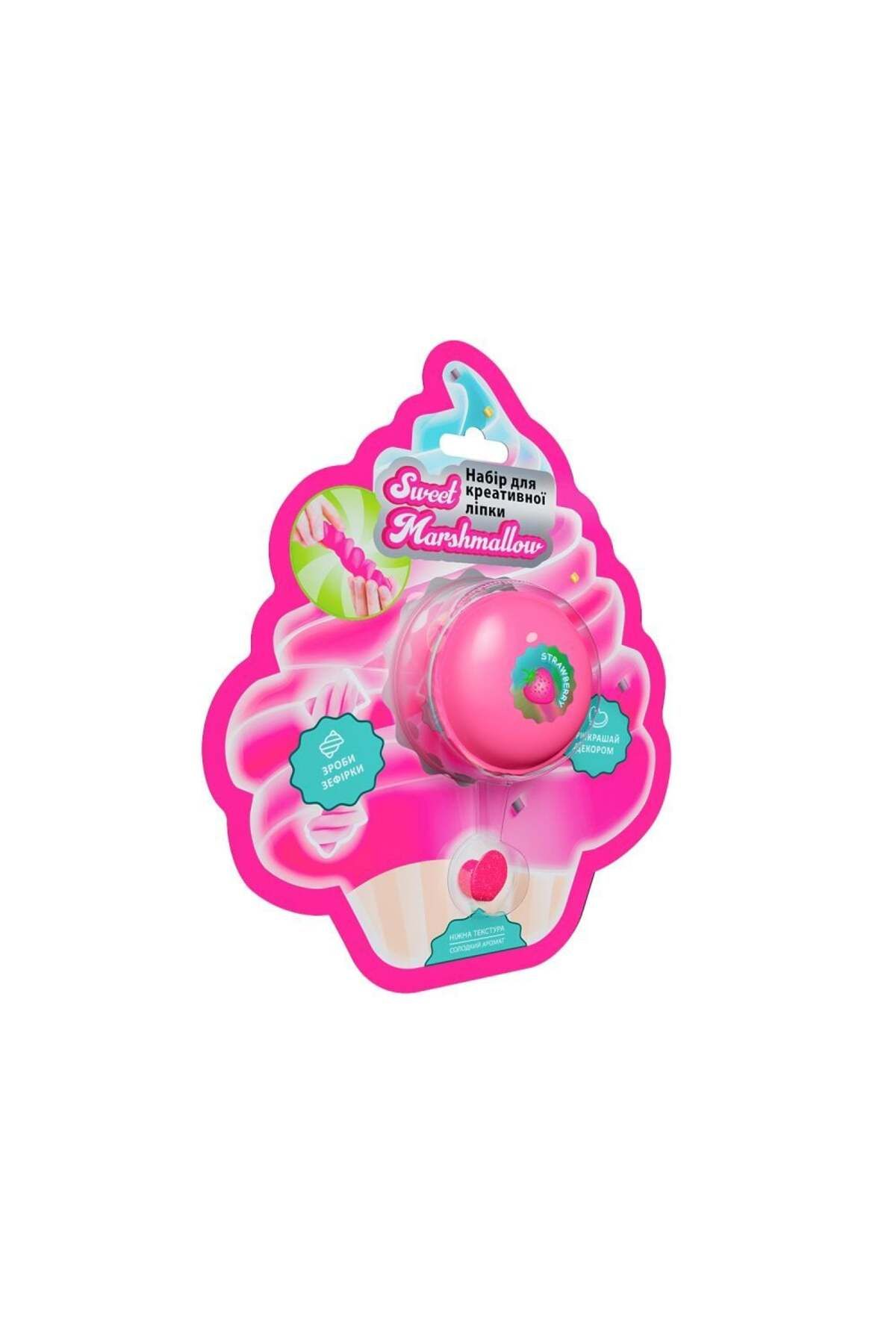 TimeStart Macaron Kutuda Marshmallow Çilek Slime