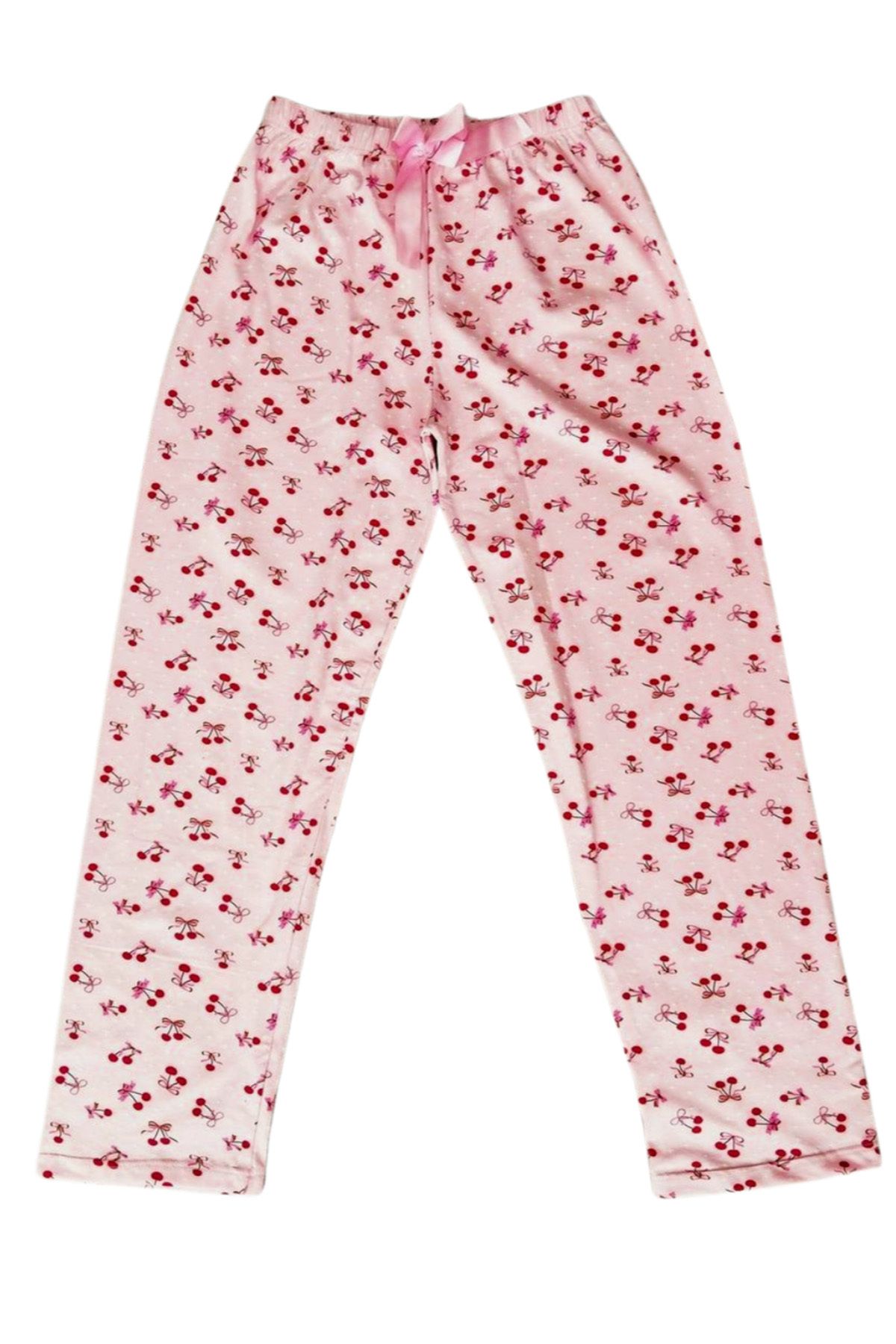 Shop58 Beli Lastikli Mevsimlik Viskon Penye Pantolon Pembe