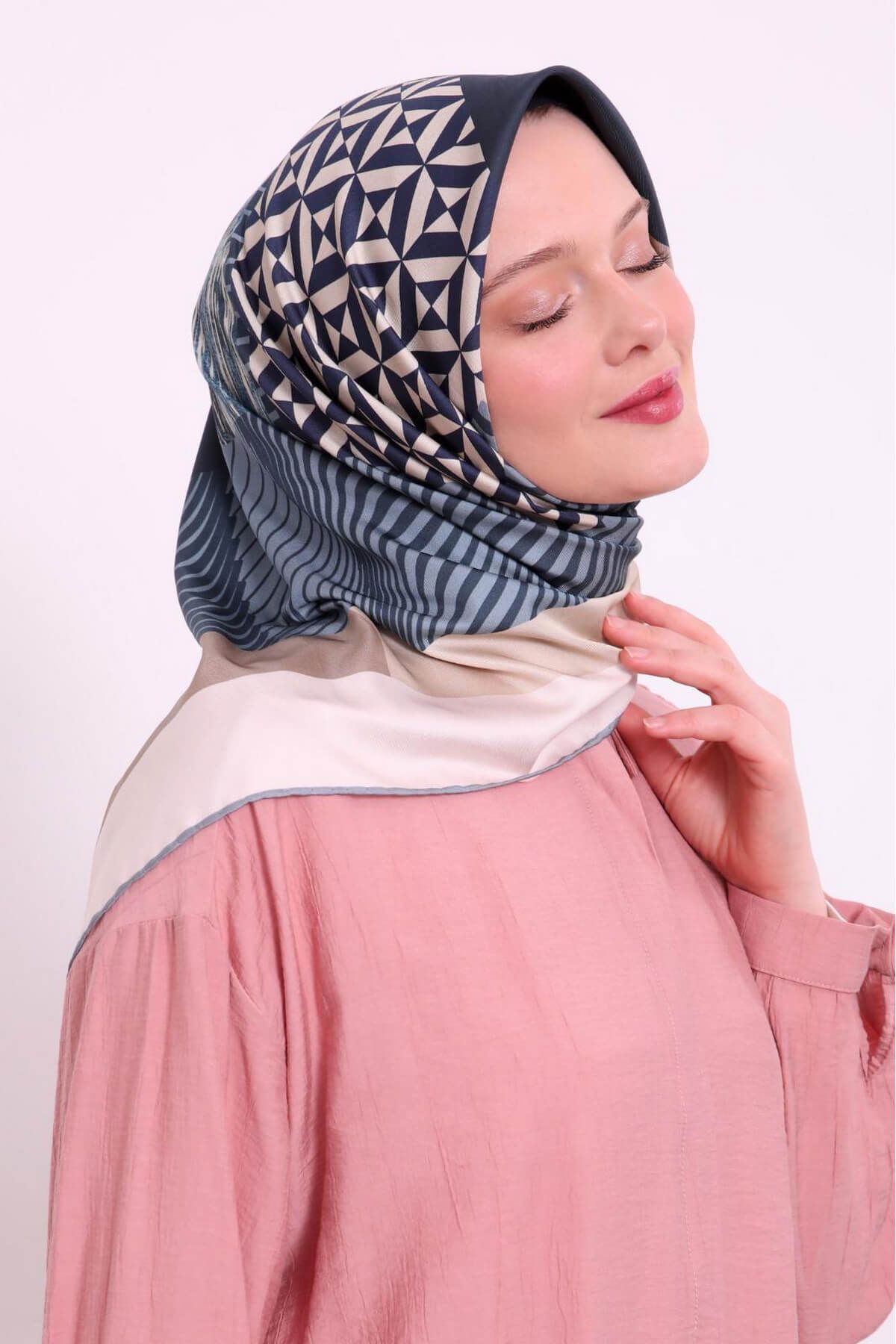 Levidor Twill Desenli Şal Eşarp -1422