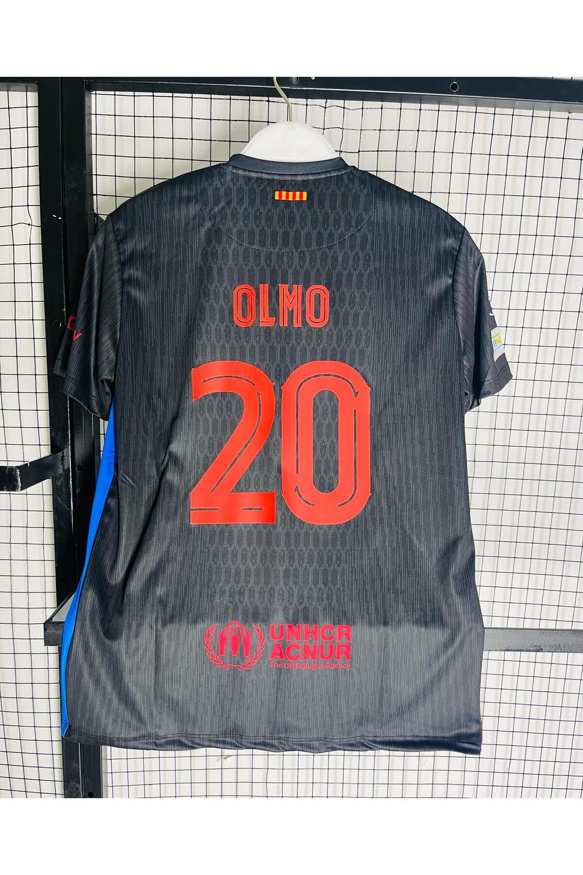 Lion Spor B'arcelona 2024-25 Yeni Sezon Dani Olmo Deplasman Forması(BLACK)