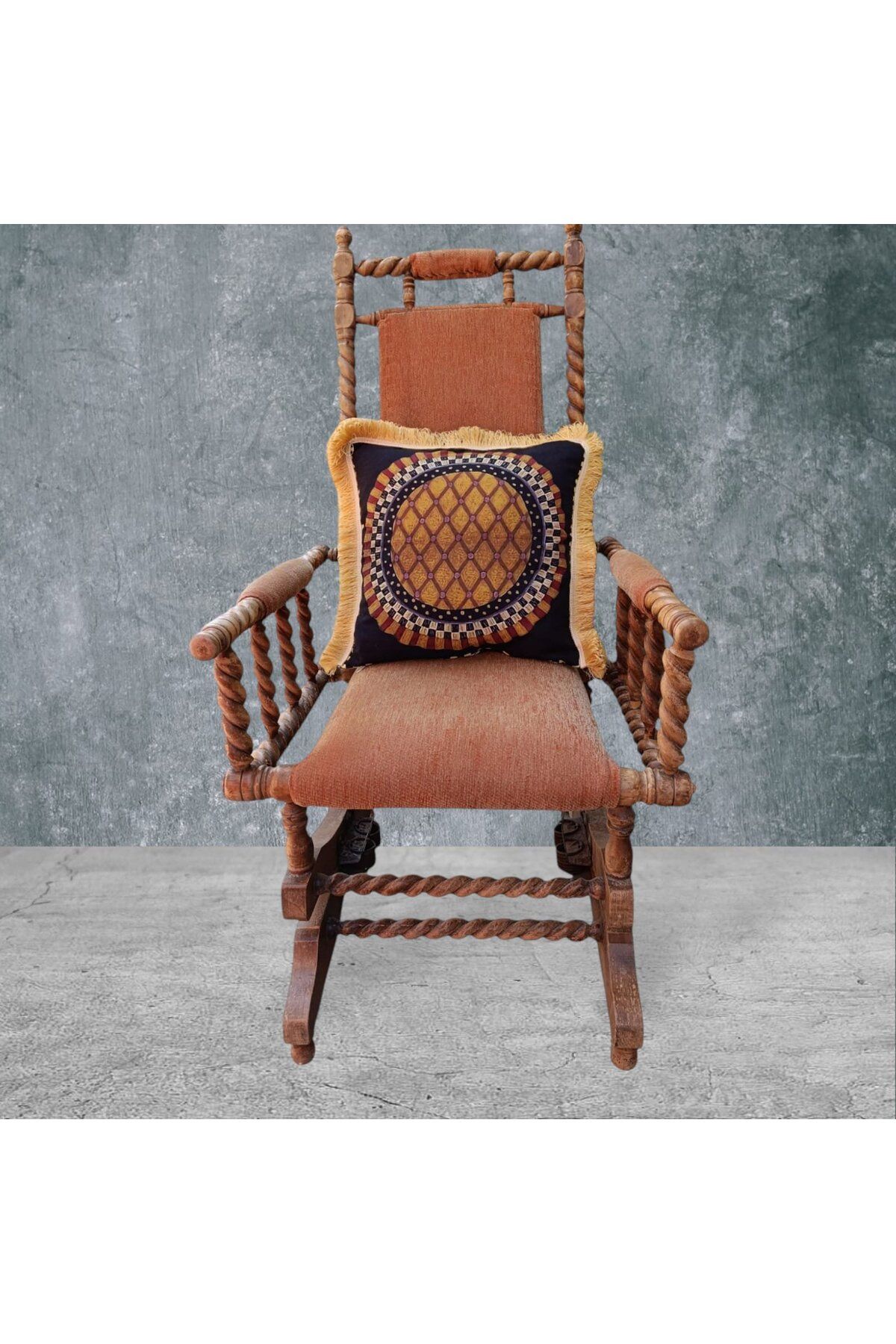 Sister Home Design Mackenzie Çift Taraflı Dekoratif Püsküllü - Saçaklı Kırlent Kılıfı 1 Adet 43x43cm