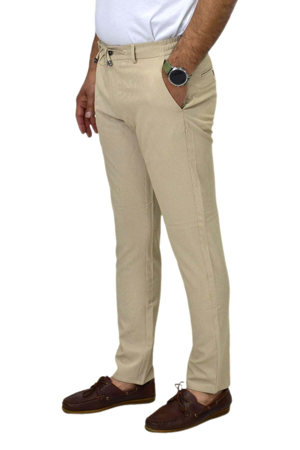 DYNAMO Erkek Bej Rengi Jogger Lastikli Pantolon 1920 BGL-ST04419